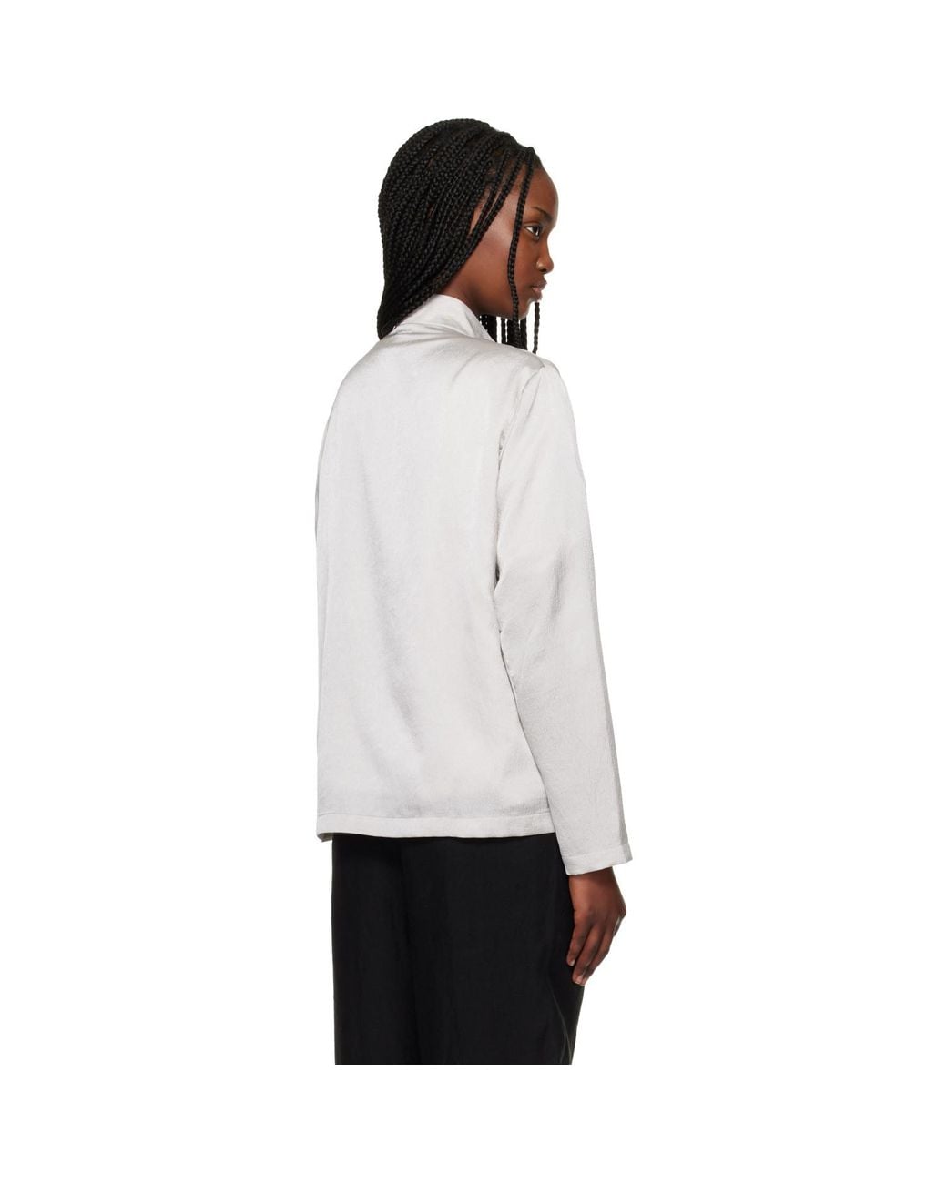 Post Archive Faction PAF White Zip Track Jacket