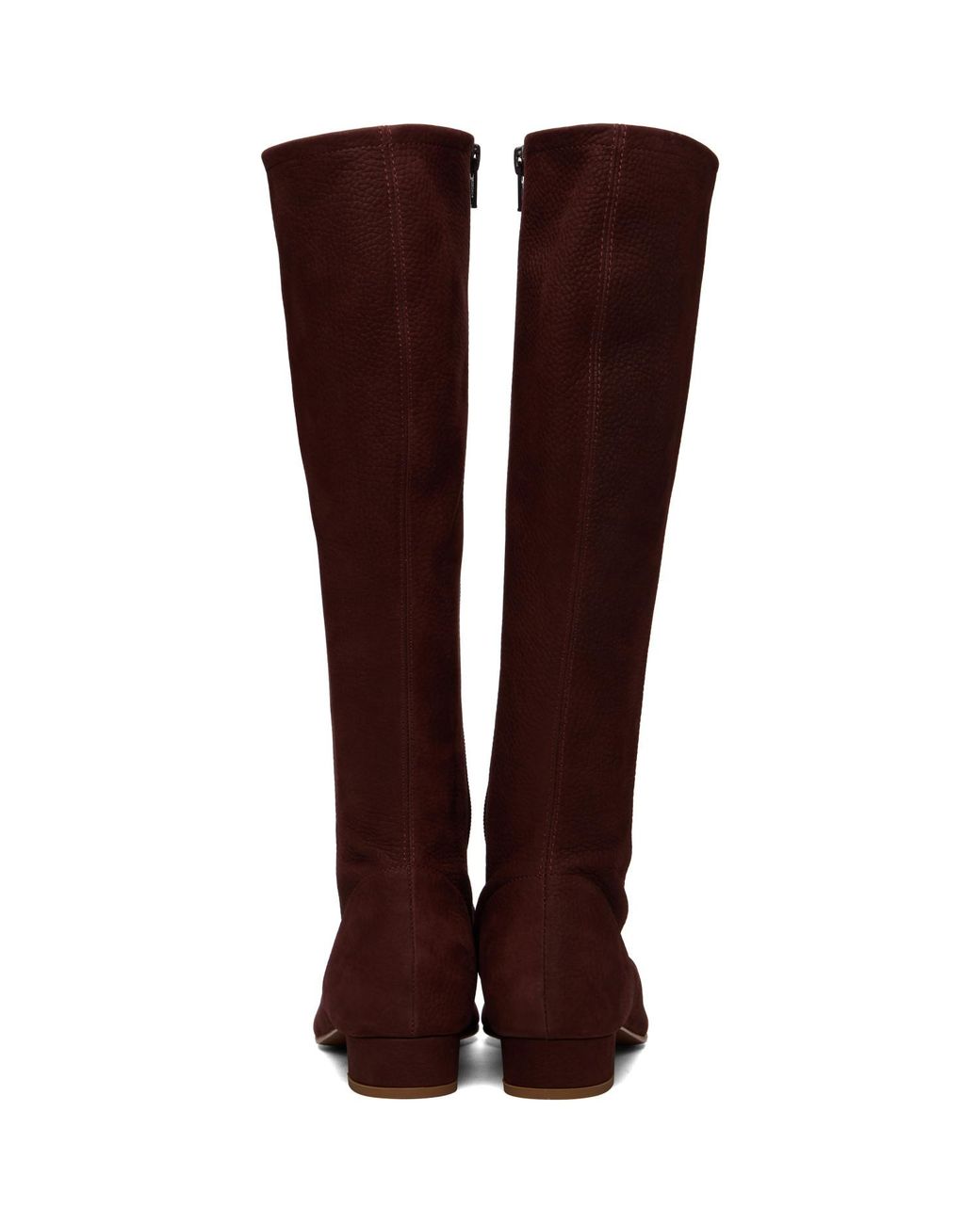 By Far Brown Edie Nubuck Knee-High Boots