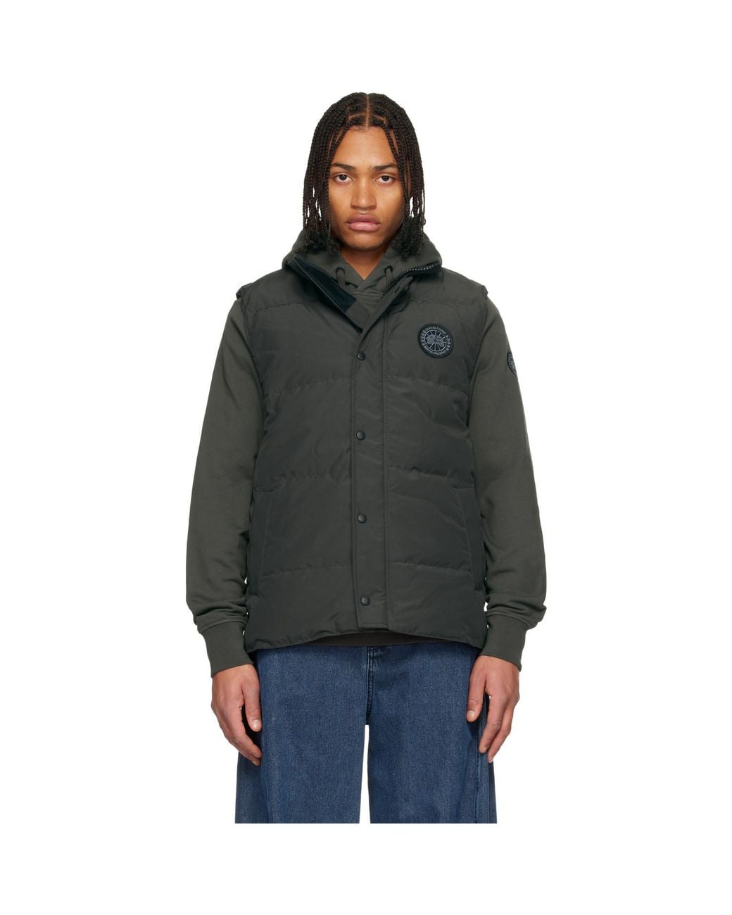 Canada Goose Black "Garson" Down Vest for men