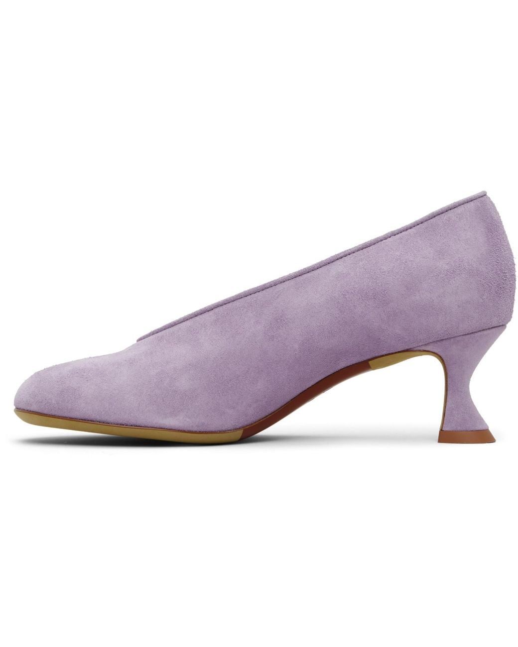 Moschino Black Duck Suede Heels