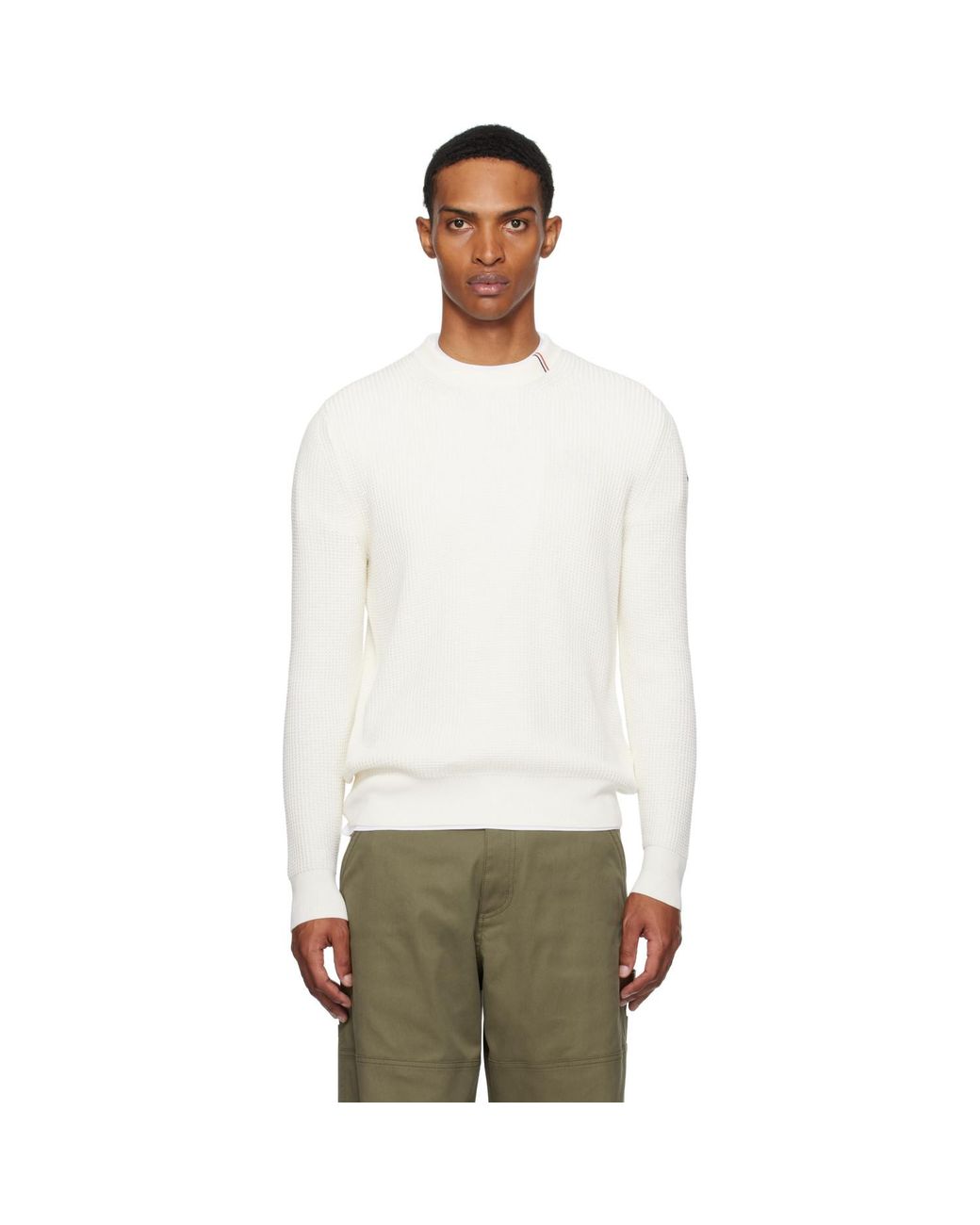 Moncler Multicolor Off- Crew Neck Sweater for men