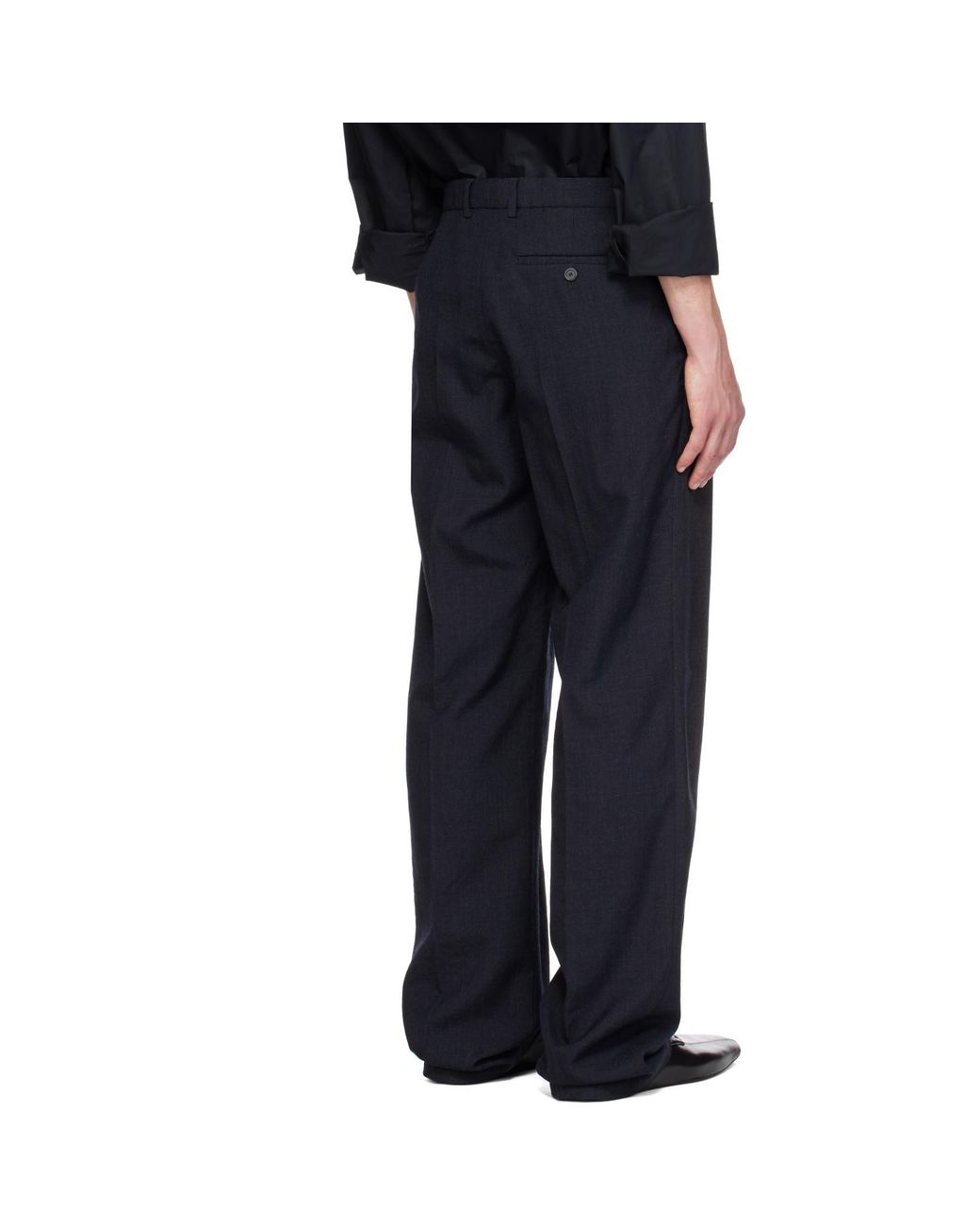 Balenciaga Blue Faded Tailo Trousers for men