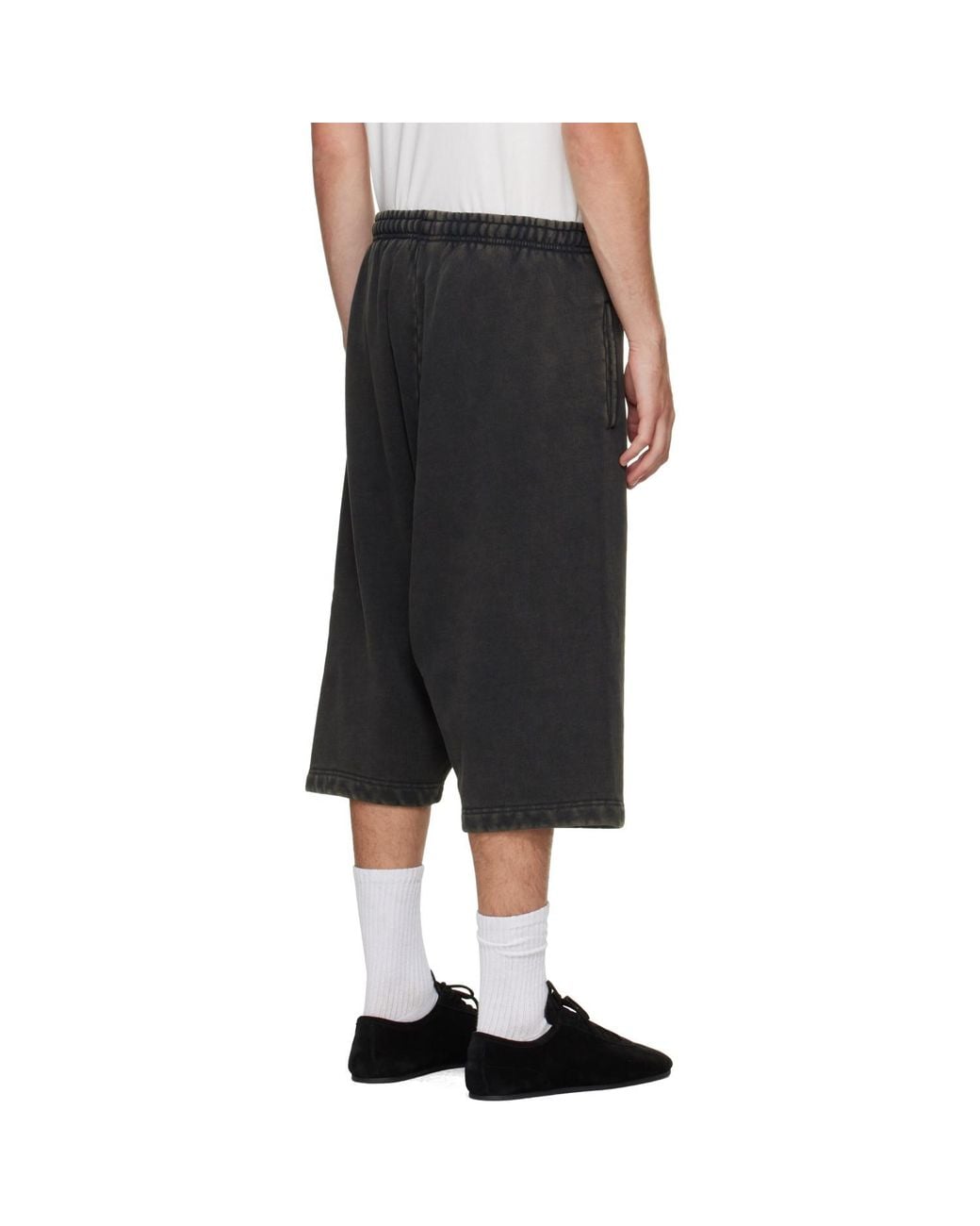 Entire studios Black Drop Shorts for men
