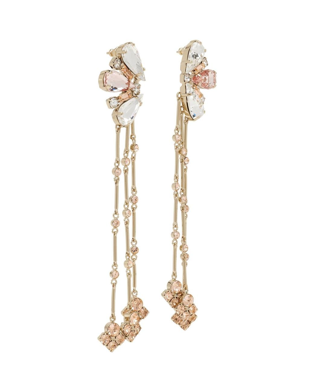Rabanne Metallic Strass Jewel Earrings