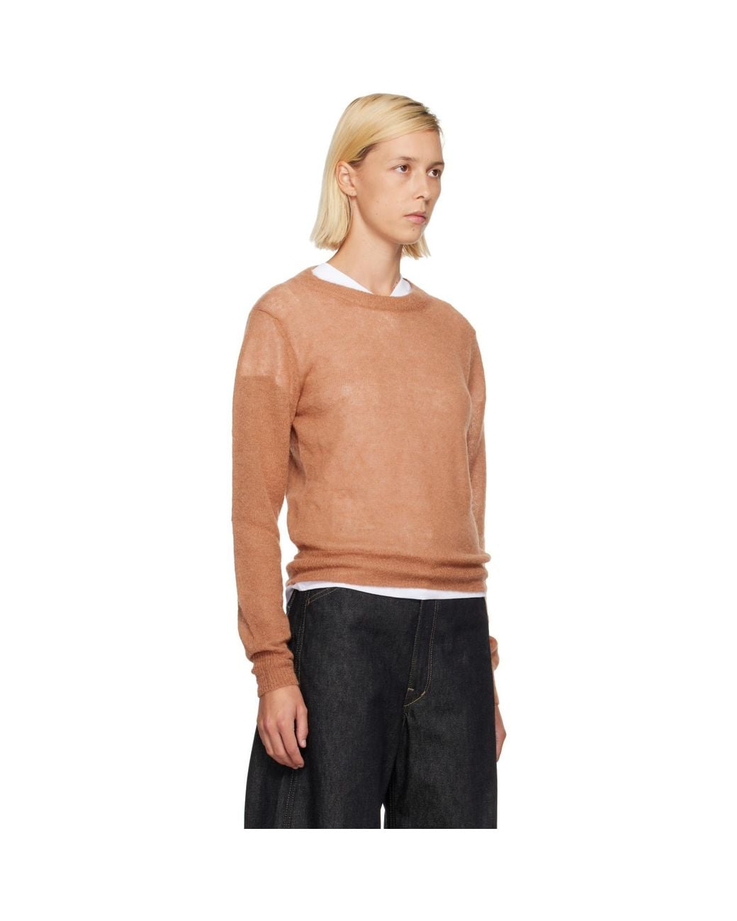 Studio Nicholson Black Tan Eyla Sweater