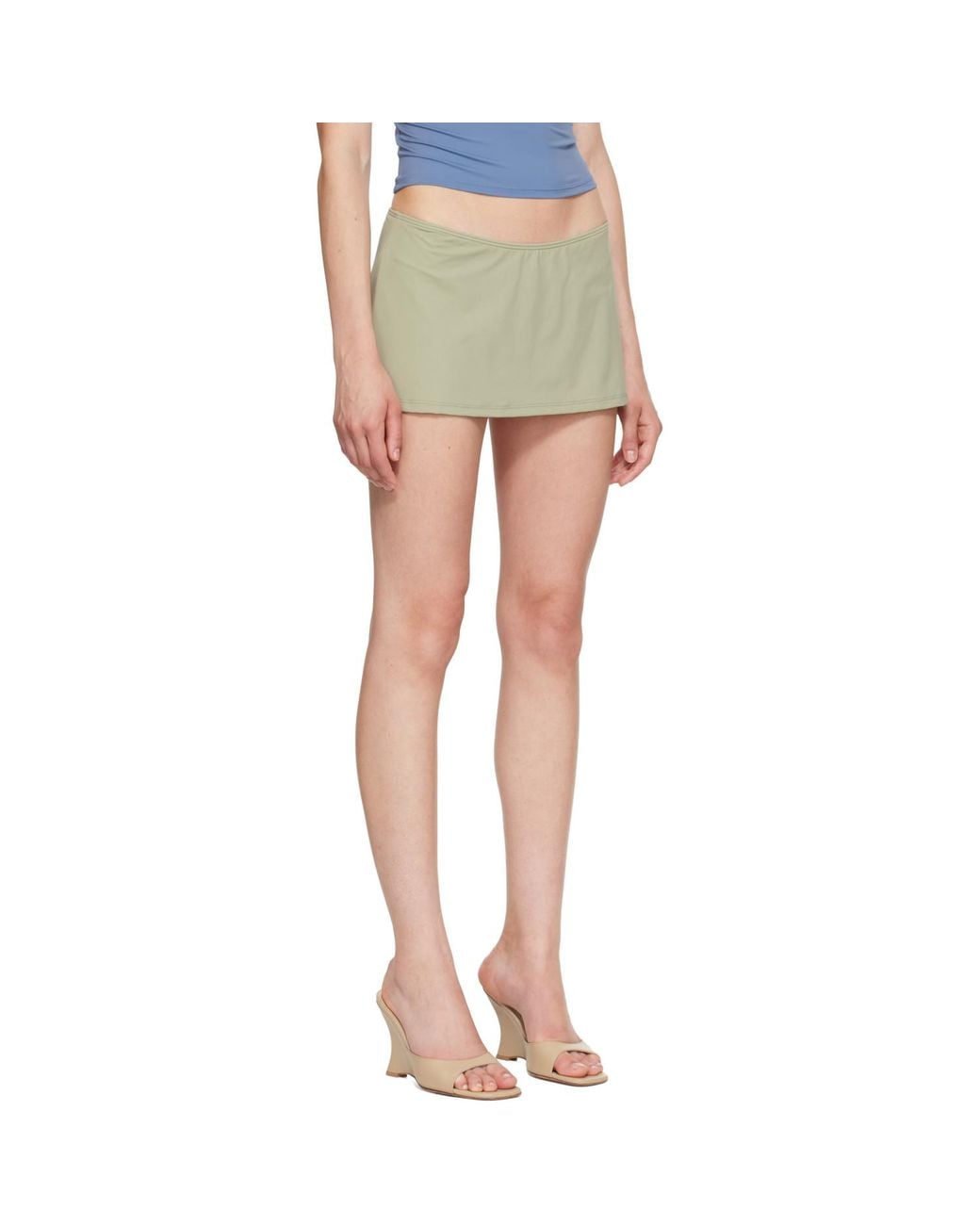 Fruity Booty Green Khaki Reef Swim Bloomer Miniskirt