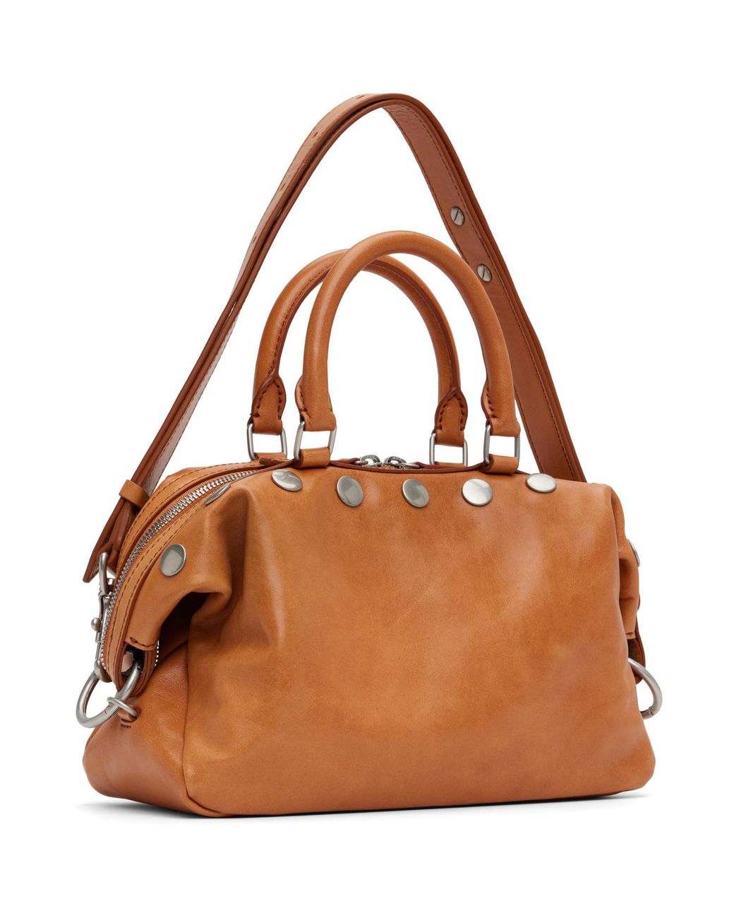 MARGE SHERWOOD Brown Dumpling Stud Mini Bag