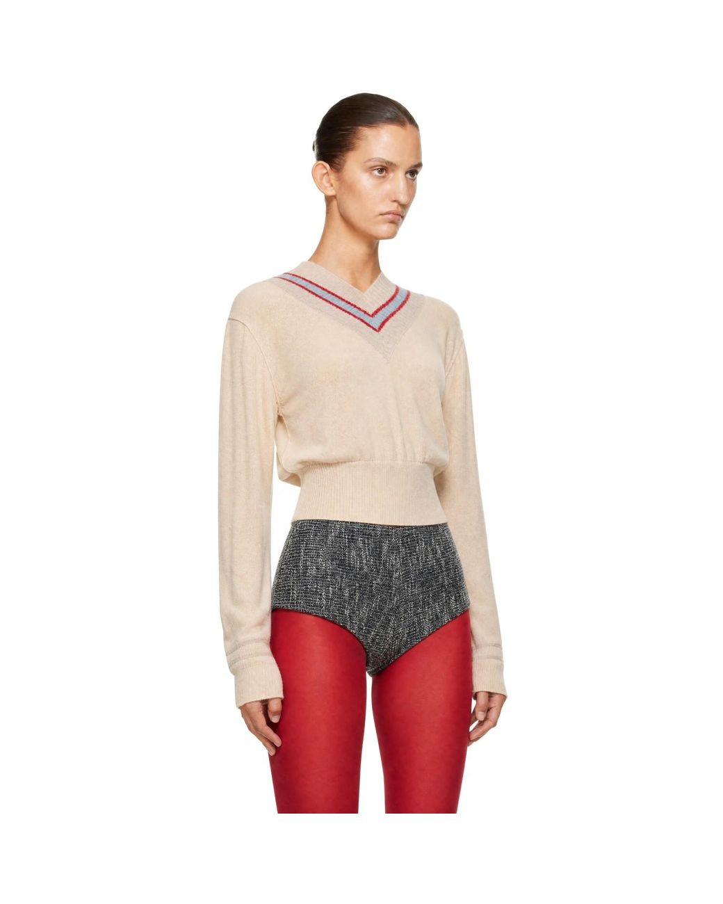 Pull Nora À Col En V KNWLS en coloris Red