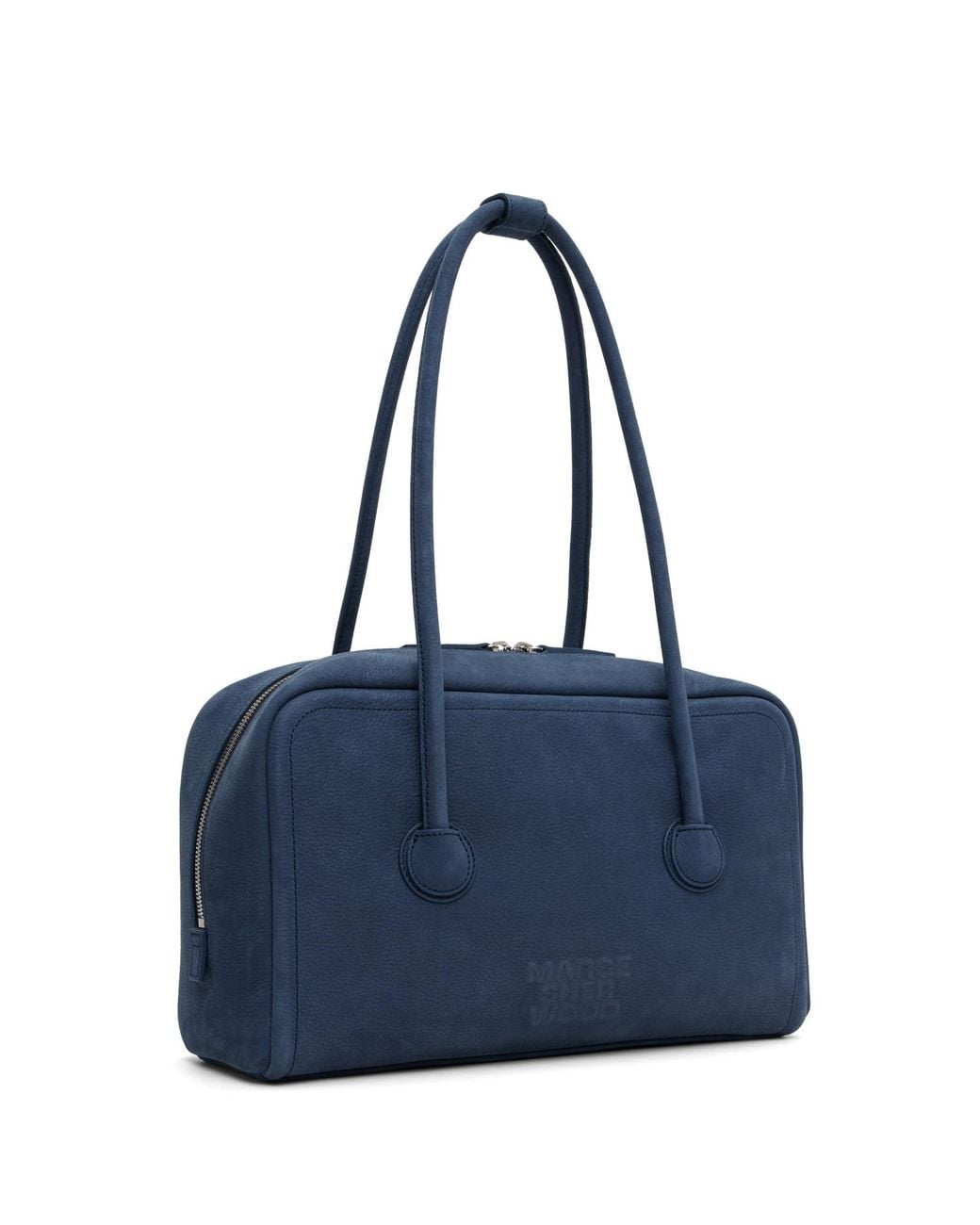 MARGE SHERWOOD Blue Soft Boston Bag