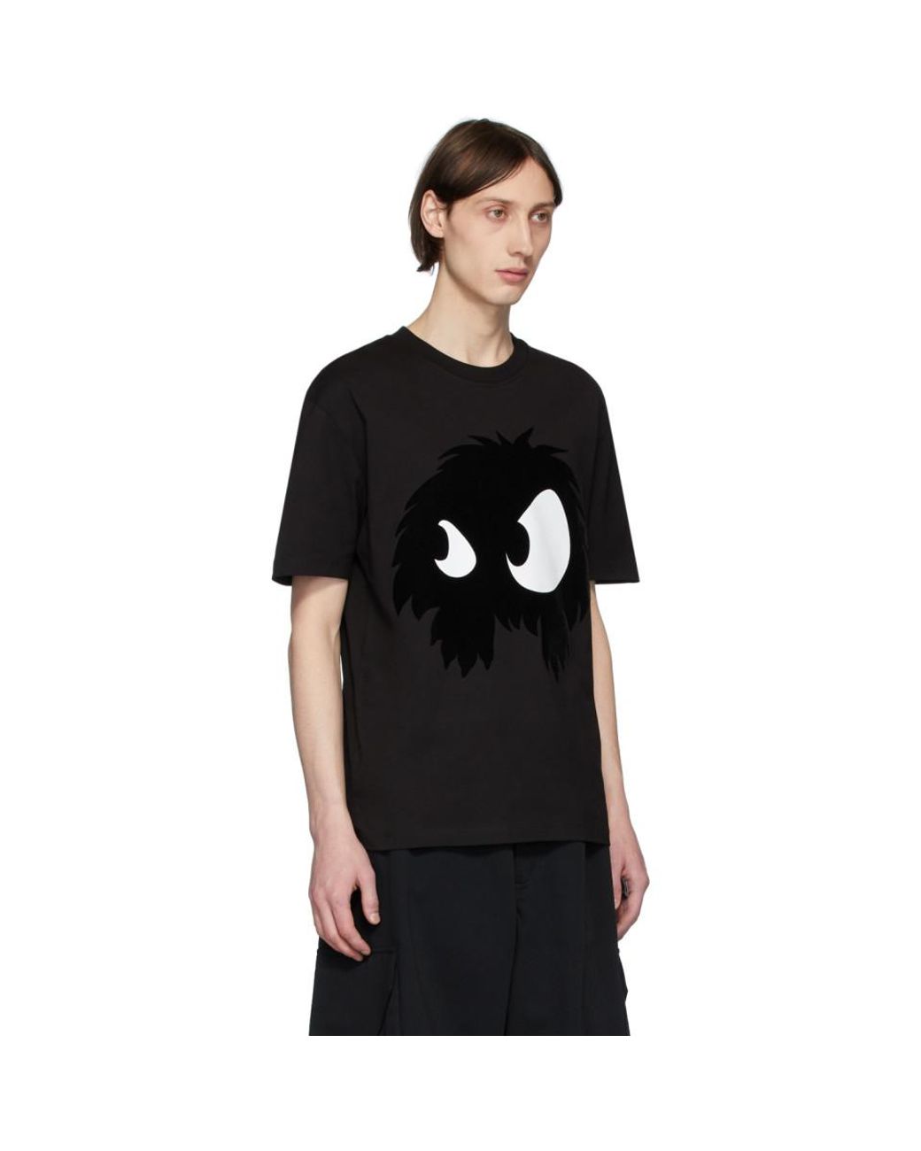 McQ Big Monster Dropped Shoulder T-shirt in Black for Men | Lyst