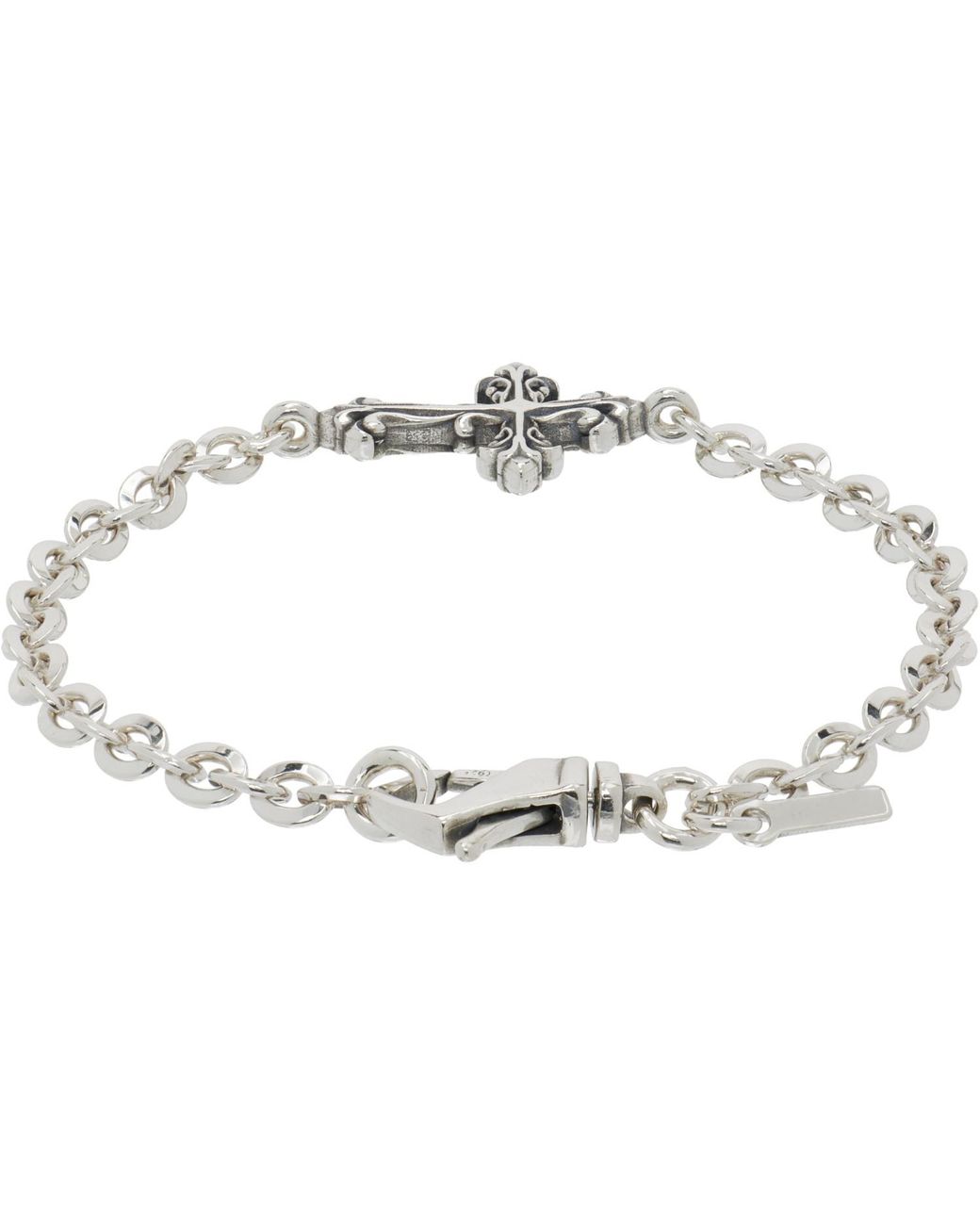Emanuele Bicocchi Metallic Avelli Cross Bracelet for men