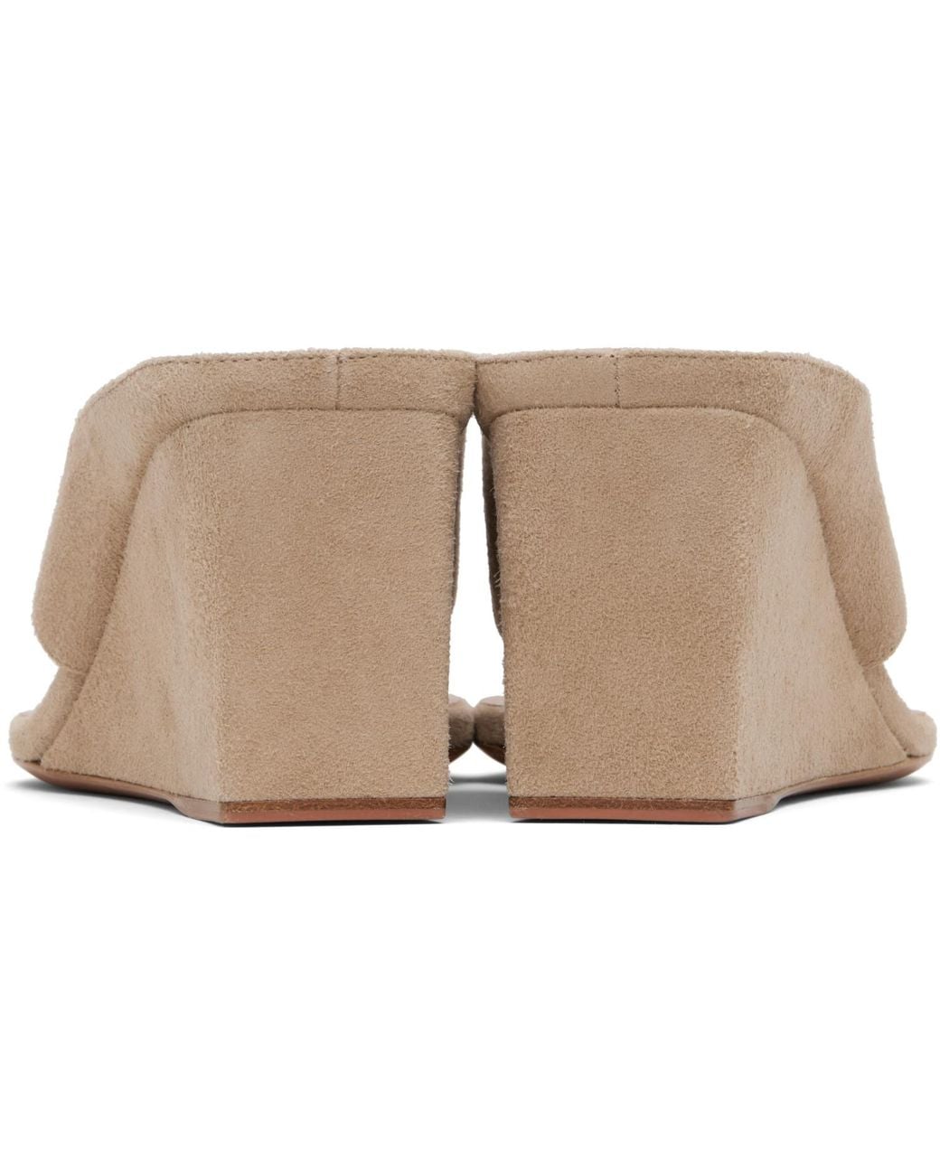 Alaïa Black Cube Thong Mules