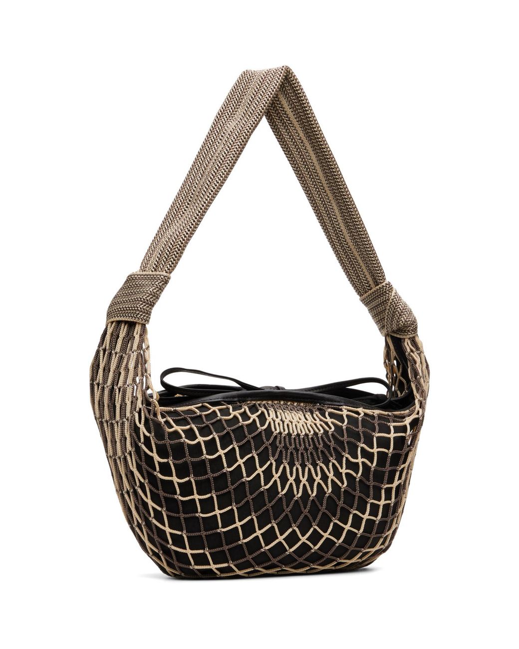 Lemaire Black Fortune Croissant Filt Bag for men