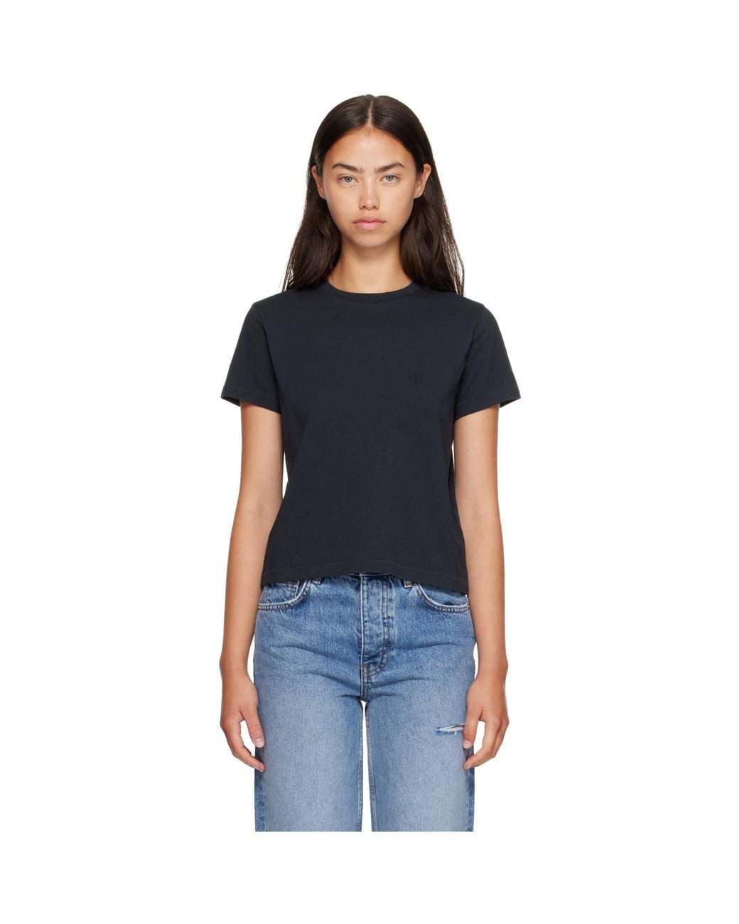 Anine Bing Blue Shelley T-Shirt