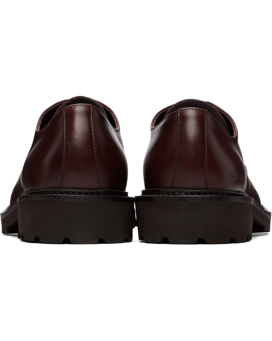 Common Projects Brown Apron Derbys for men