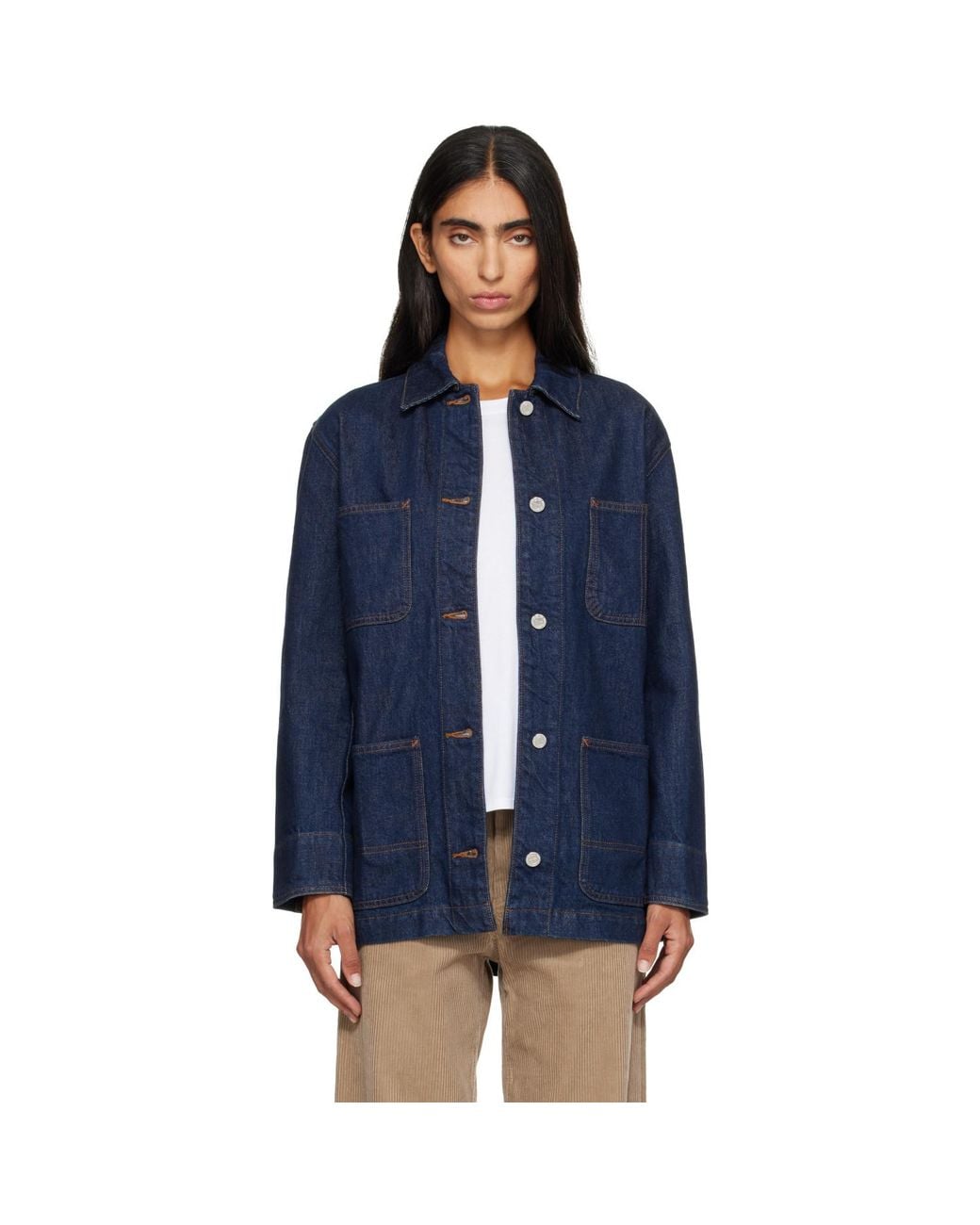 A.P.C. Blue Worker Denim Jacket