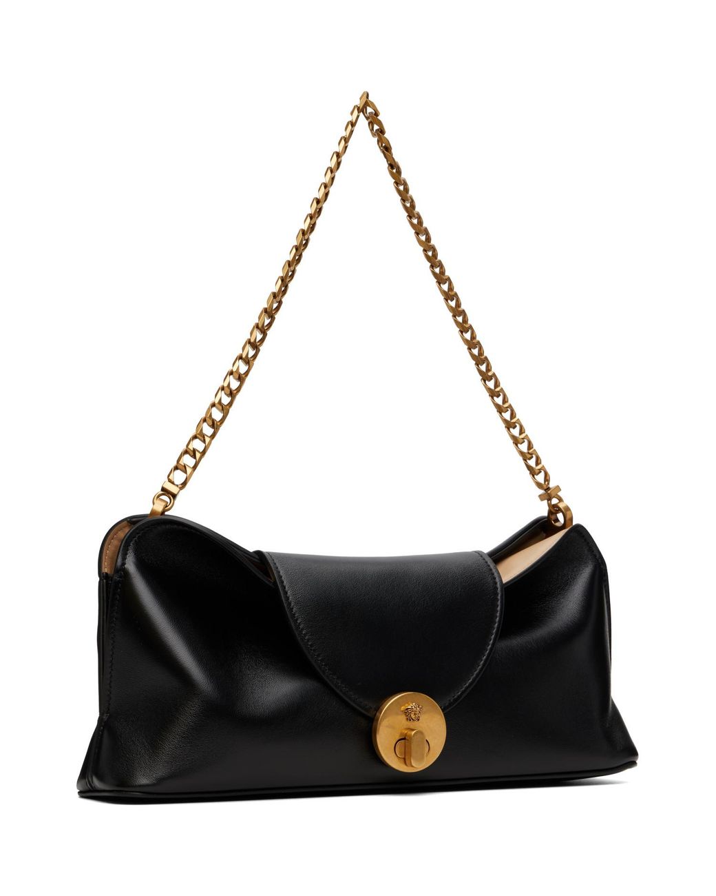 Versace Black Vivian Nappa Clutch