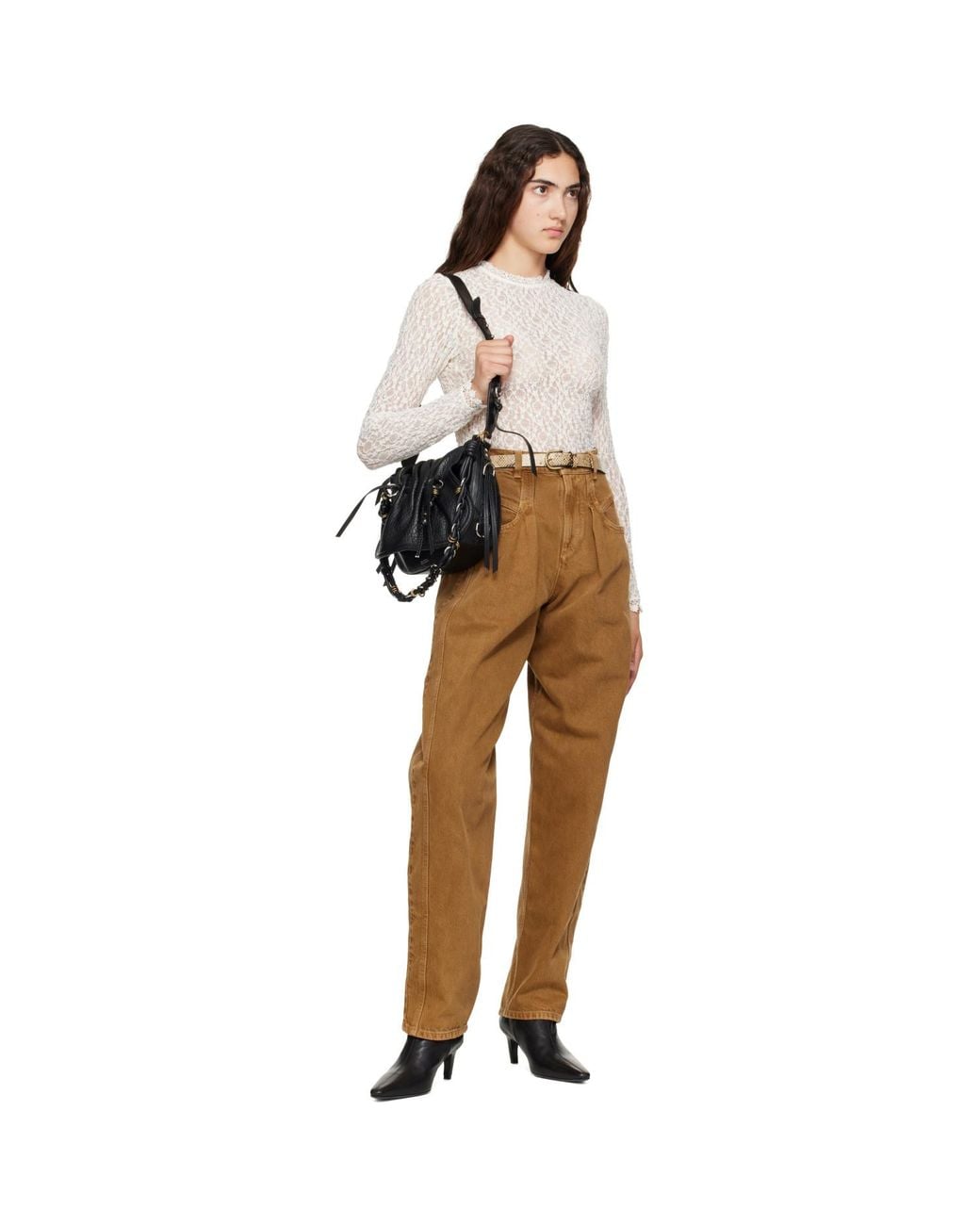 Isabel Marant Natural Zap Leather Belt