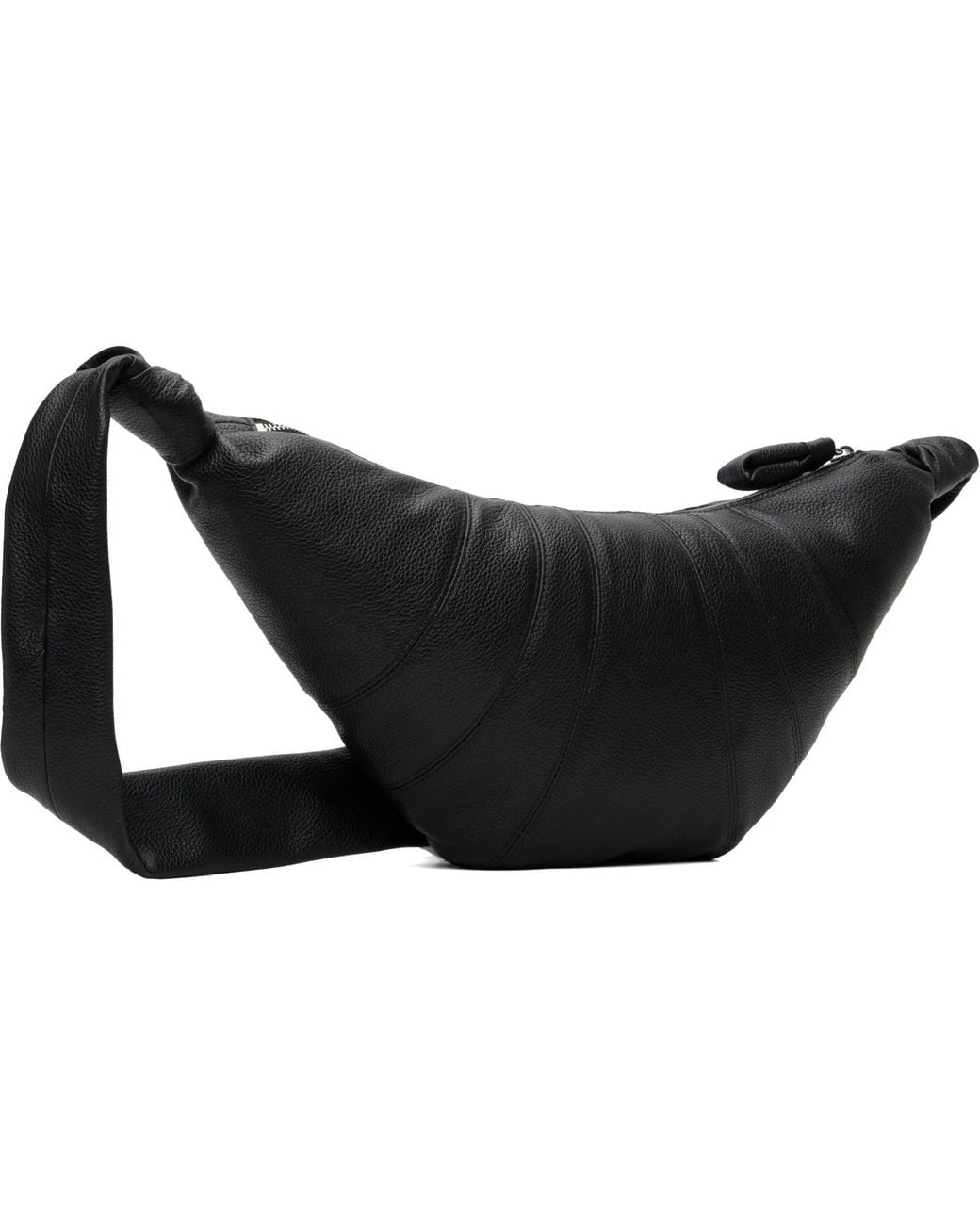 Lemaire Black Medium Croissant Bag for men