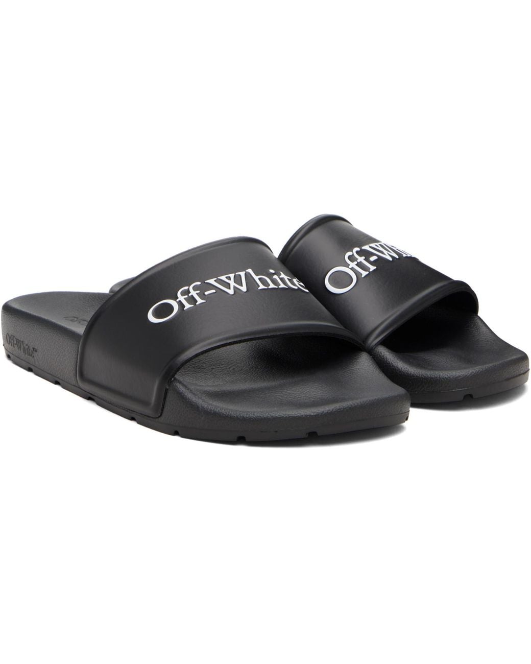 Off-White c/o Virgil Abloh Black Bookish Slides for men