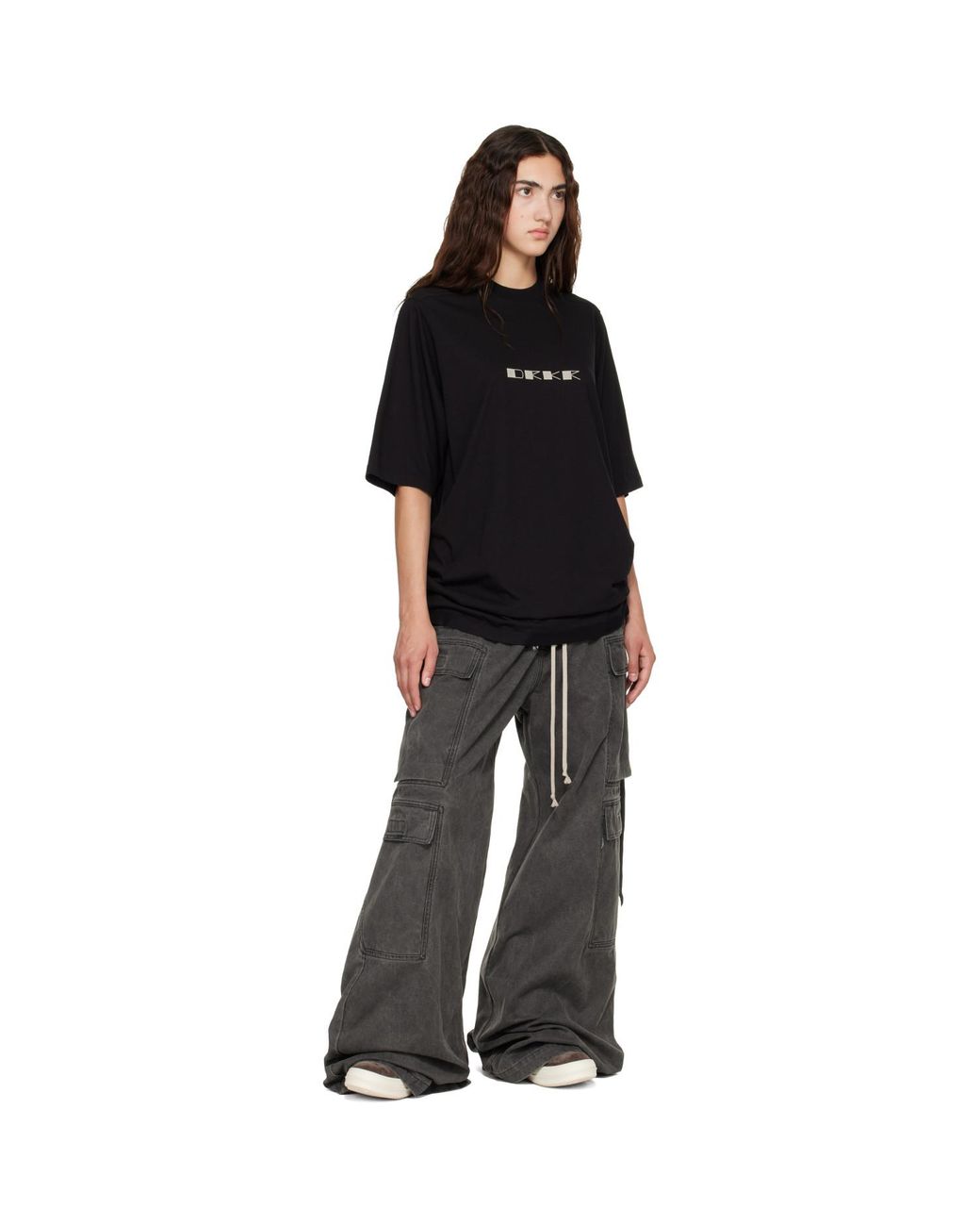 Rick Owens Black Tower Jumbo S/S T-Shirt