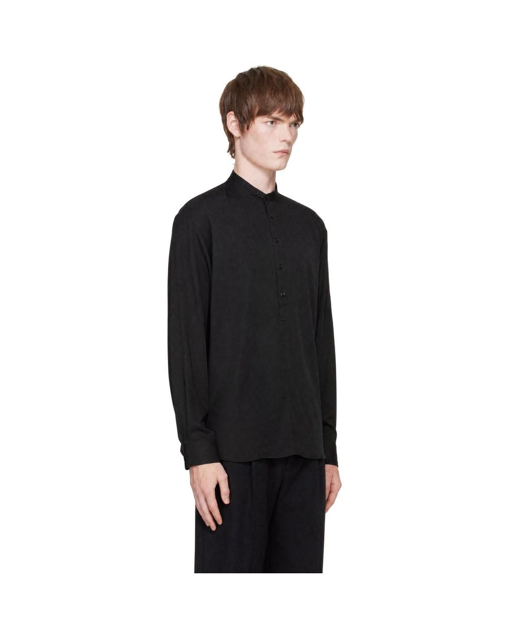 Entire studios Black Underlay Shirt for men