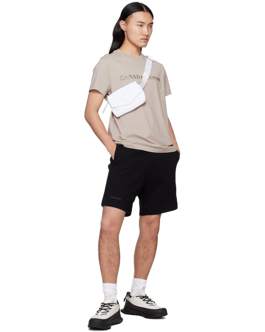 Canada Goose Black Emersen Crewneck T-Shirt for men