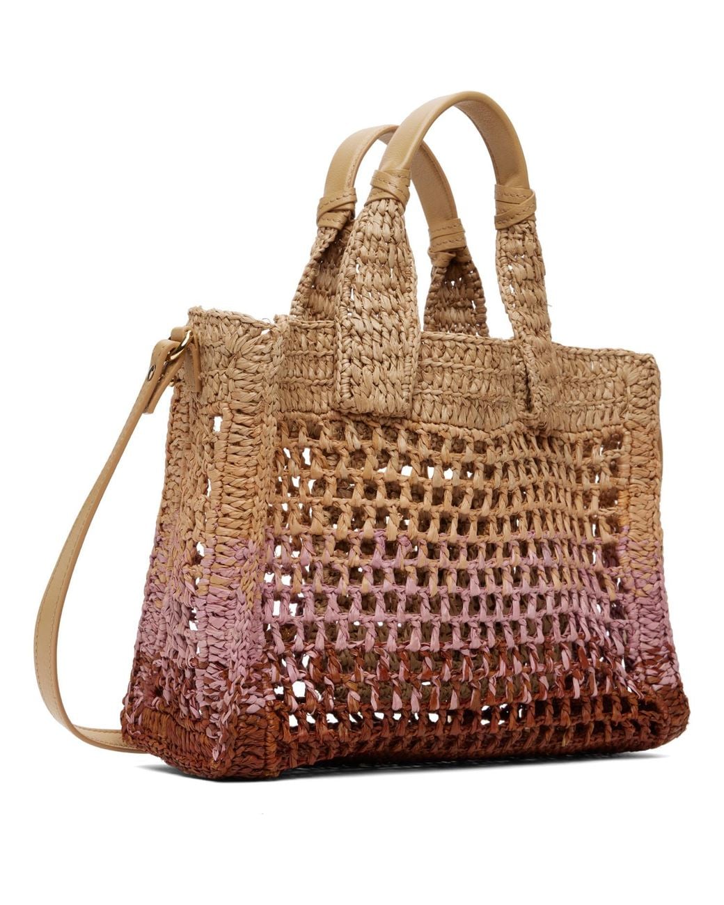 Chloé Brown Tan Small Summer Banana East-West Tote