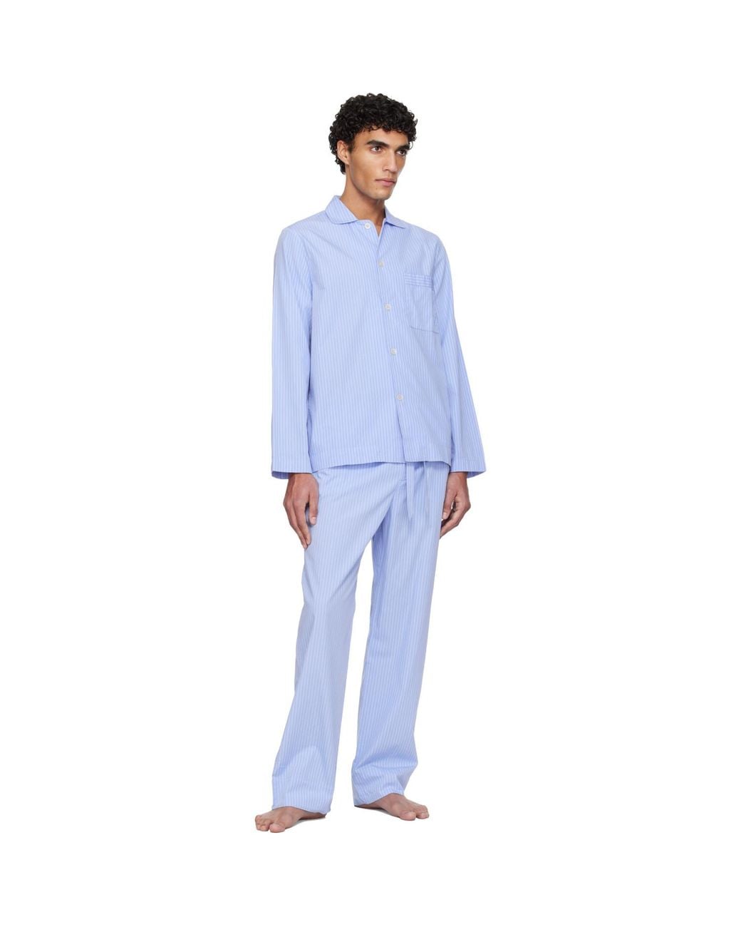 Tekla White Poplin Pyjama Pants for men