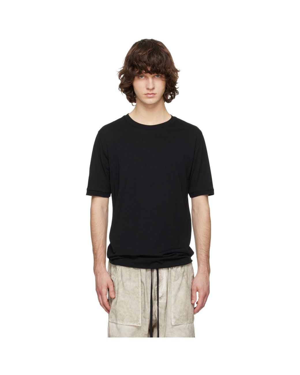 Thom Krom Black M Ts 937 T-Shirt for men