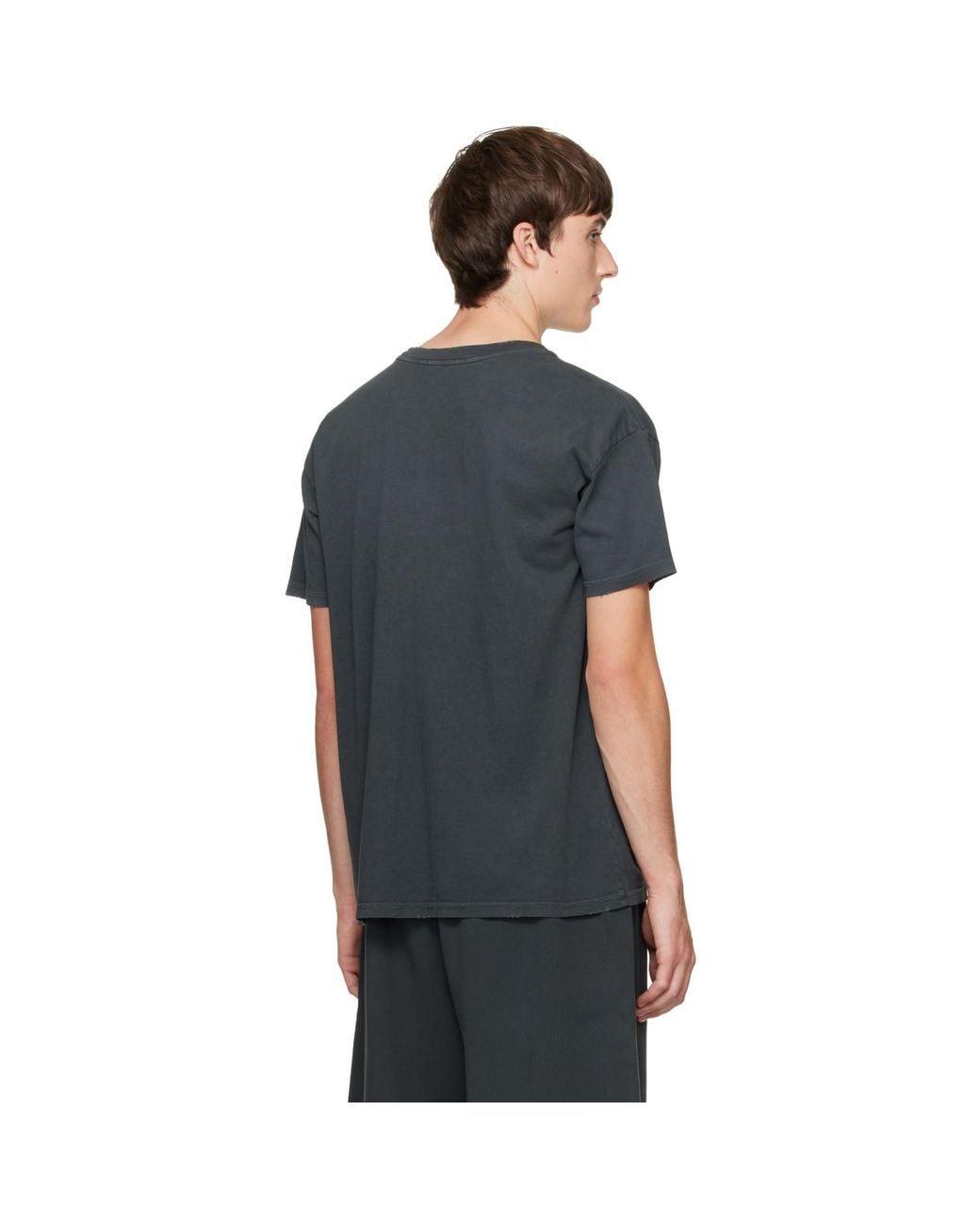 Willy Chavarria Black 'Leather Daddy' Easy T-Shirt for men