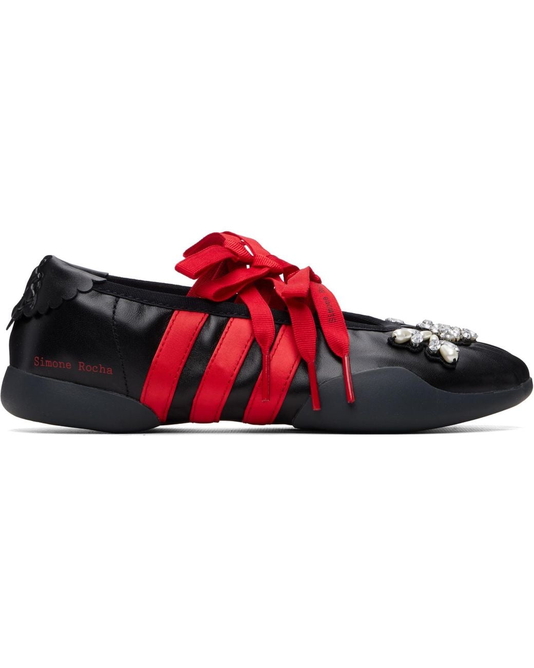 Simone Rocha Red Adidas Originals Edition Taekwondo Ballerina Sneakers