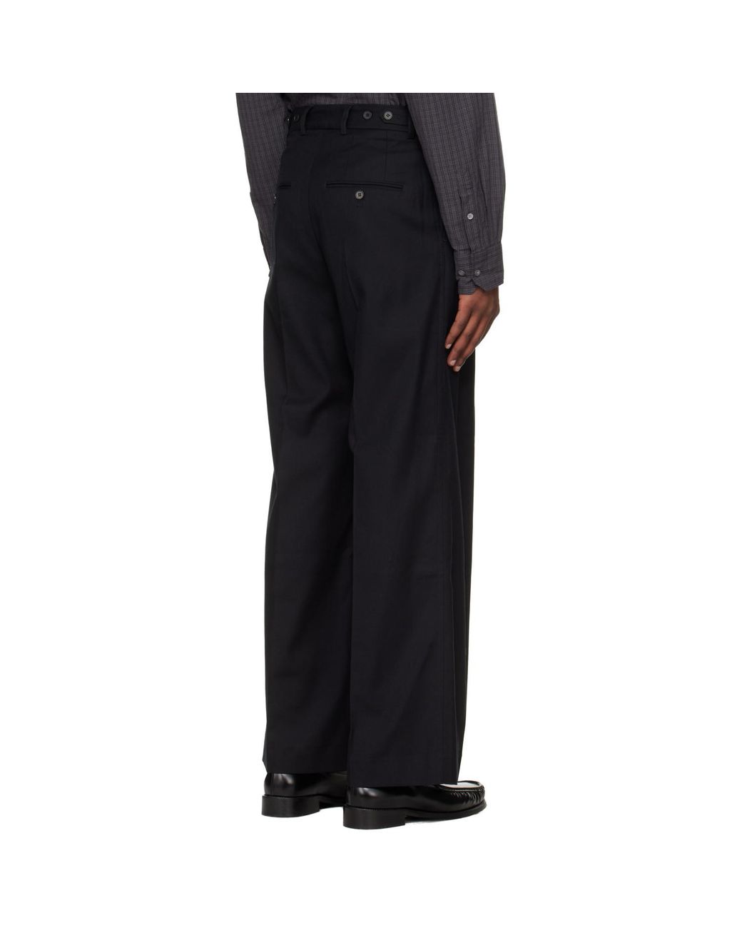 Hope Black Loose-Fit Trousers for men