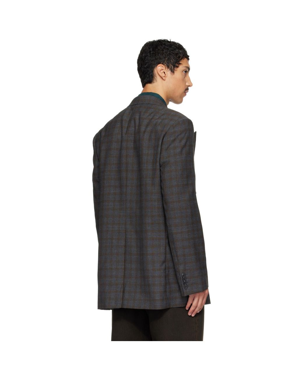 Dries Van Noten Black Oversized Wool Blazer for men