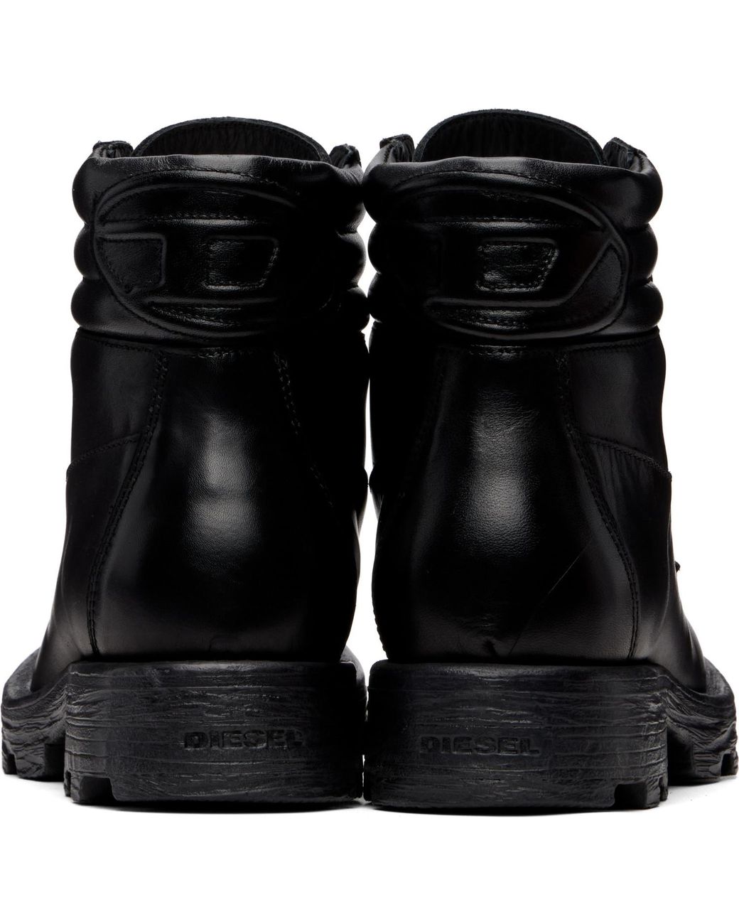 DIESEL Black D-Hammer Combat Boots for men
