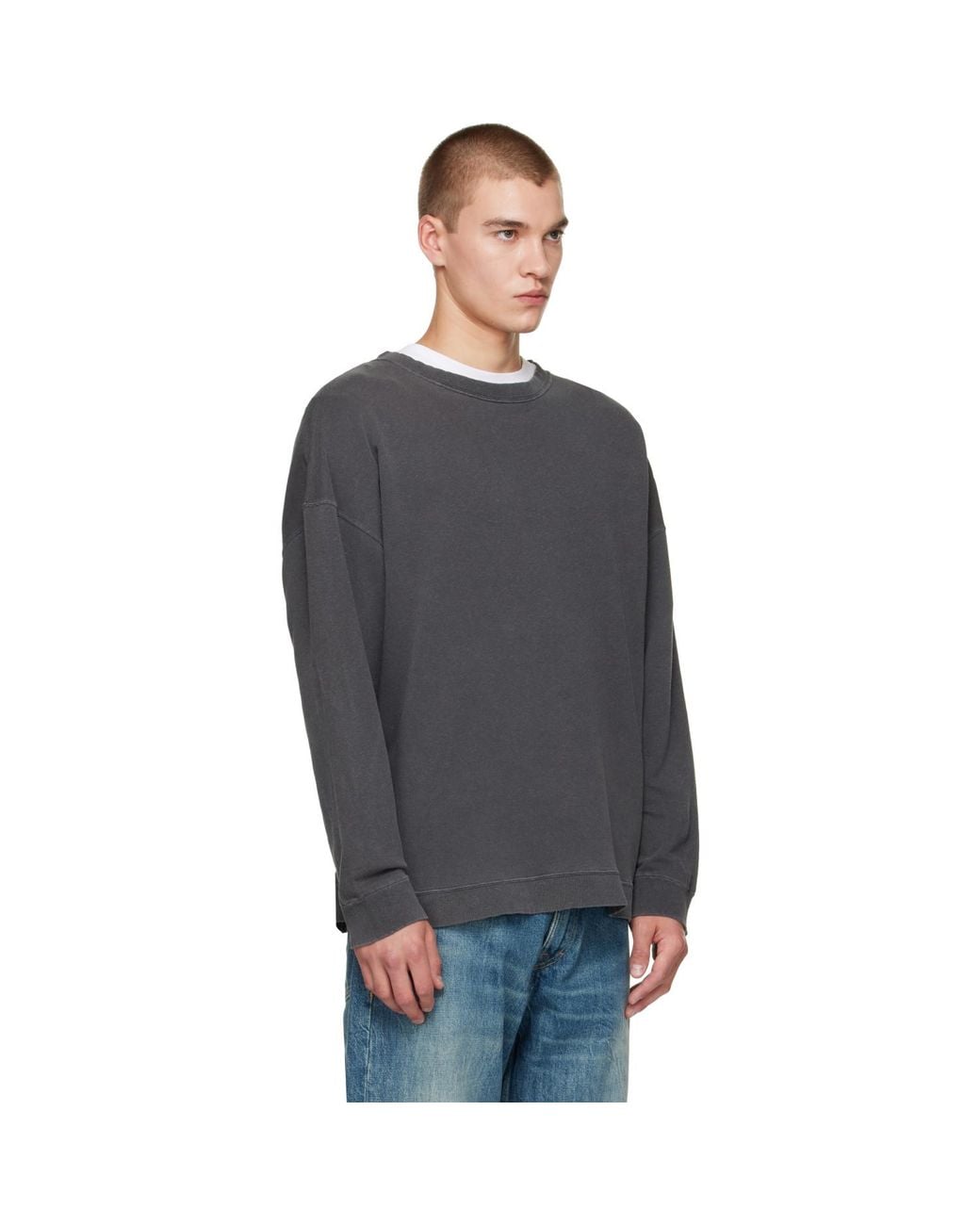 Our Legacy Gray Slack Sweatshirt for men