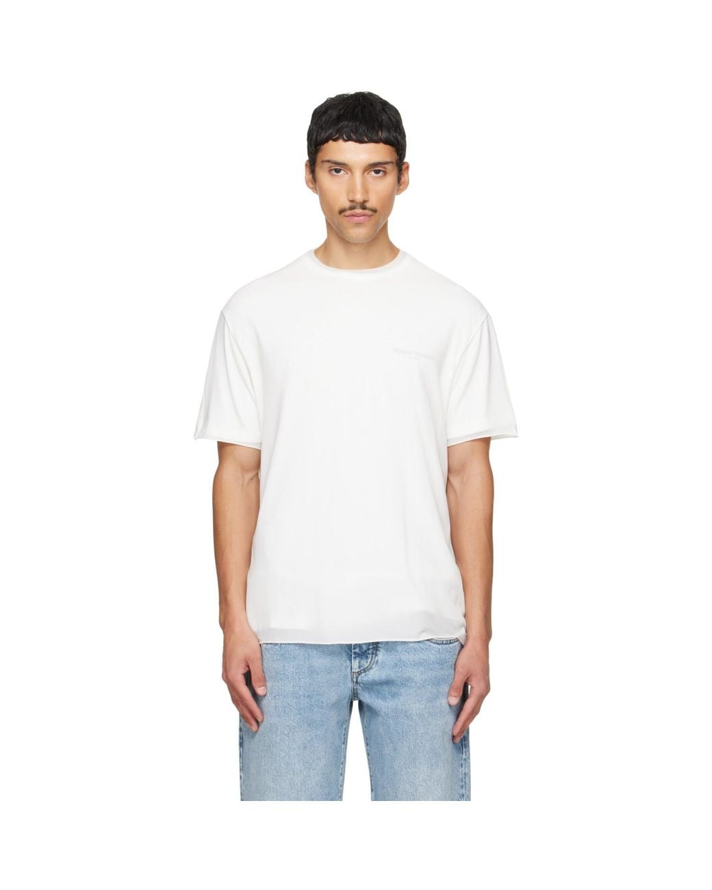 Maison Margiela White Fusion Double T-Shirt for men