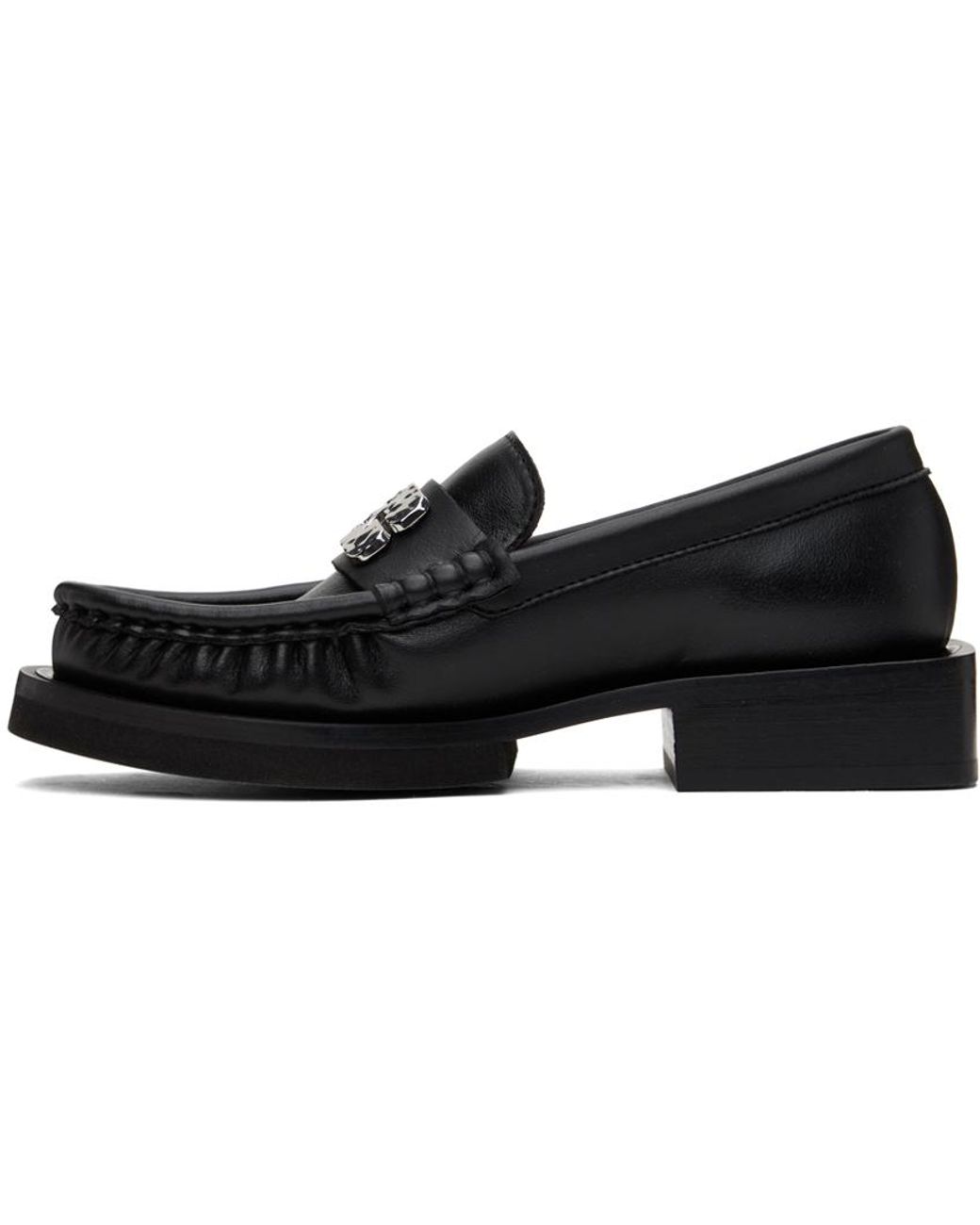 【関税込み】GANNI ブラック Butterfly Logo ローファー GANNI ガニー ローファー/Butterfly Logo Loafers【大きいサイズ