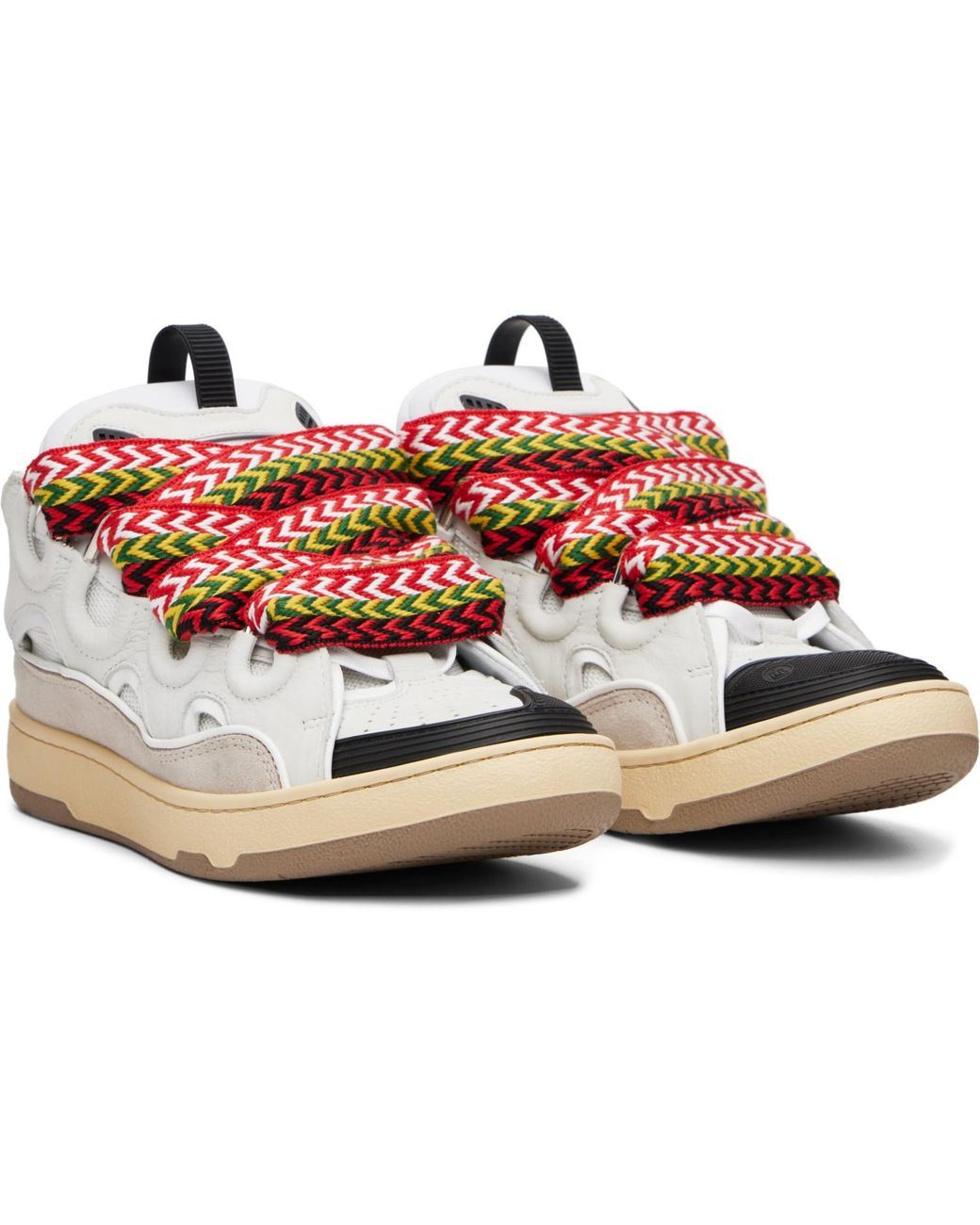Lanvin White Curb Sneakers for men