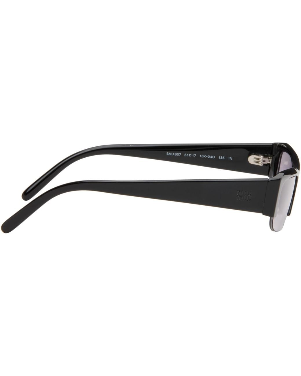 Miu Miu Black Vedette Sunglasses