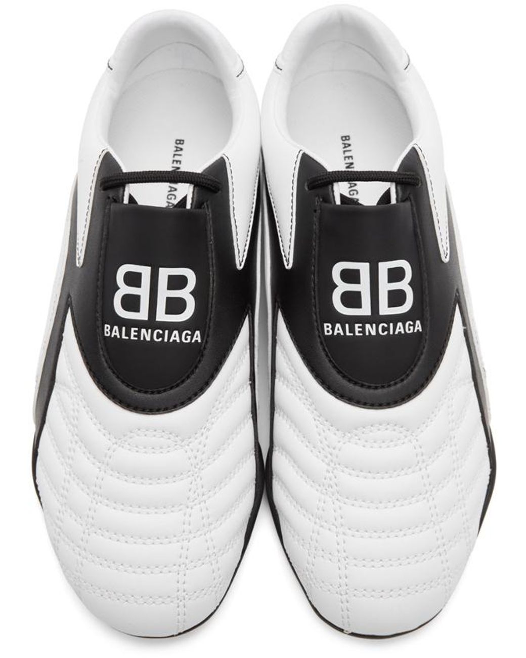 Balenciaga Zen Logo-print Faux Leather Sneakers in White/Black (White) for  Men - Save 58% - Lyst