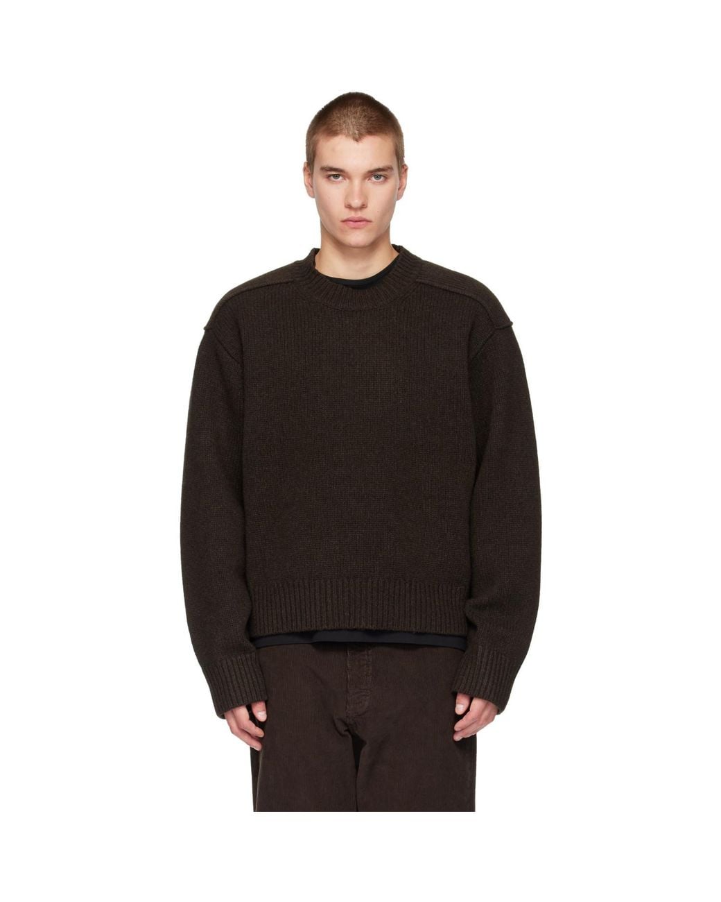 Studio Nicholson Black Berez Knit Sweater for men