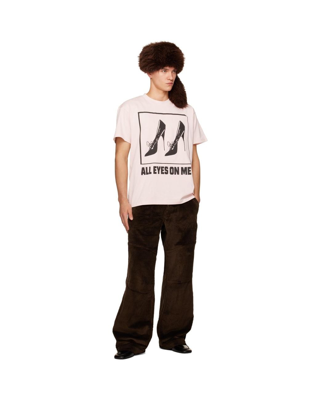 VAQUERA Natural 'All Eyes On Me' T-Shirt for men