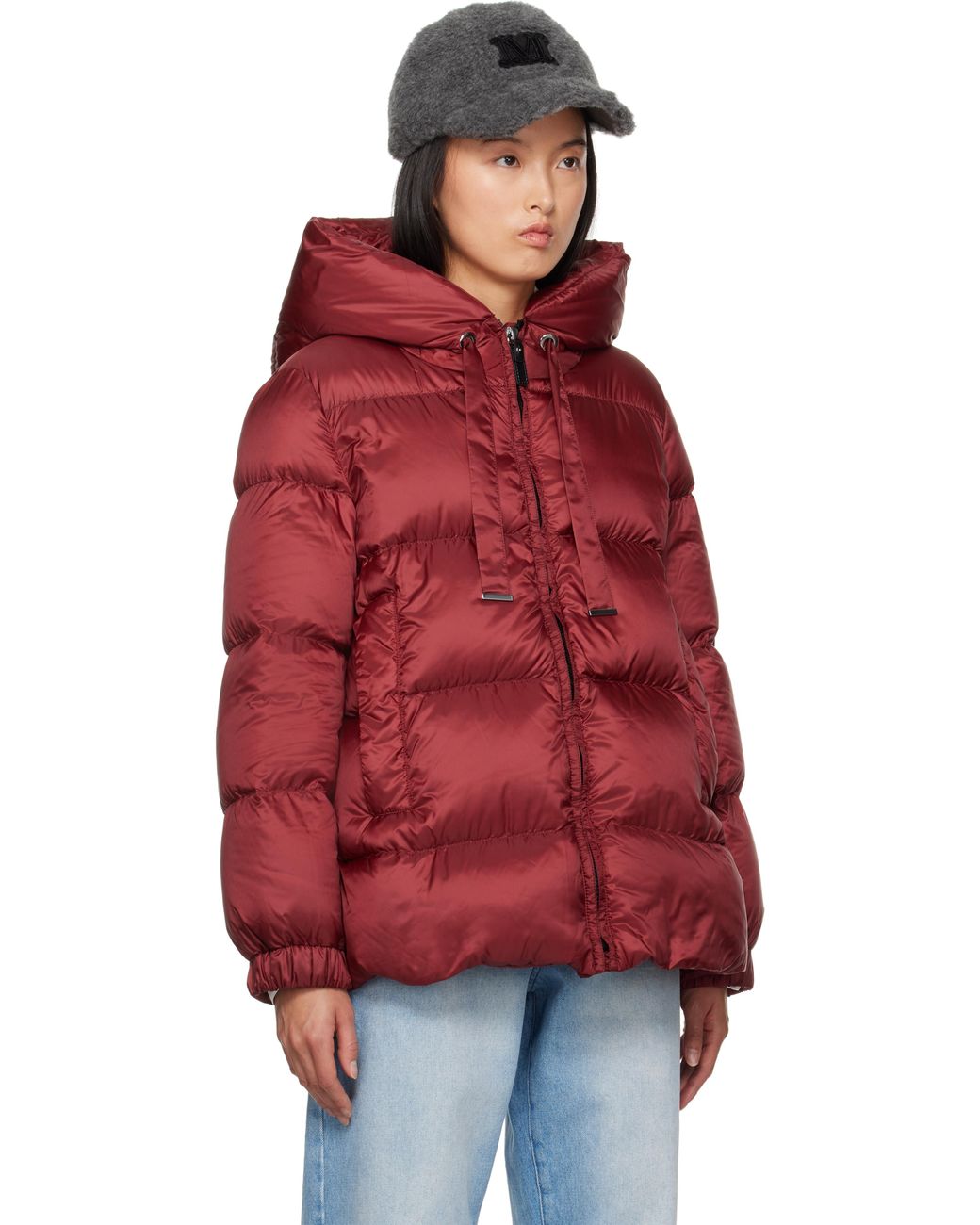 【関税込み】Max Mara レッド Seia ダウンジャケット Max Mara Seia Down Jacket in Red | Lyst