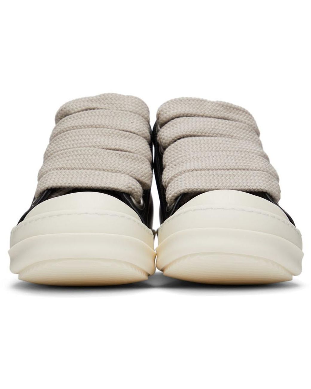 Rick Owens Jumbo Lace Low Sneakers in Black for Men | Lyst Rick Owens Jumbo Lace Low Sneakers in Black for Men | Lyst