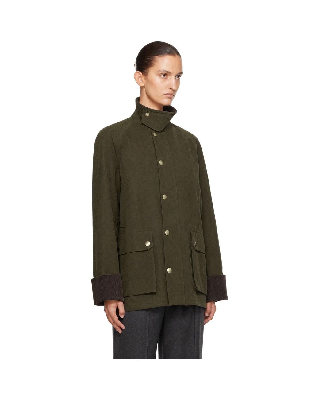 DUNST Green Waxed Cotton Hunting Jacket