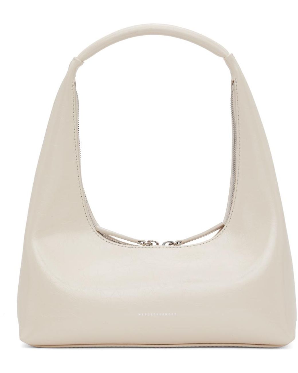 Marge Sherwood Off-White Crinkled Shoulder Bag