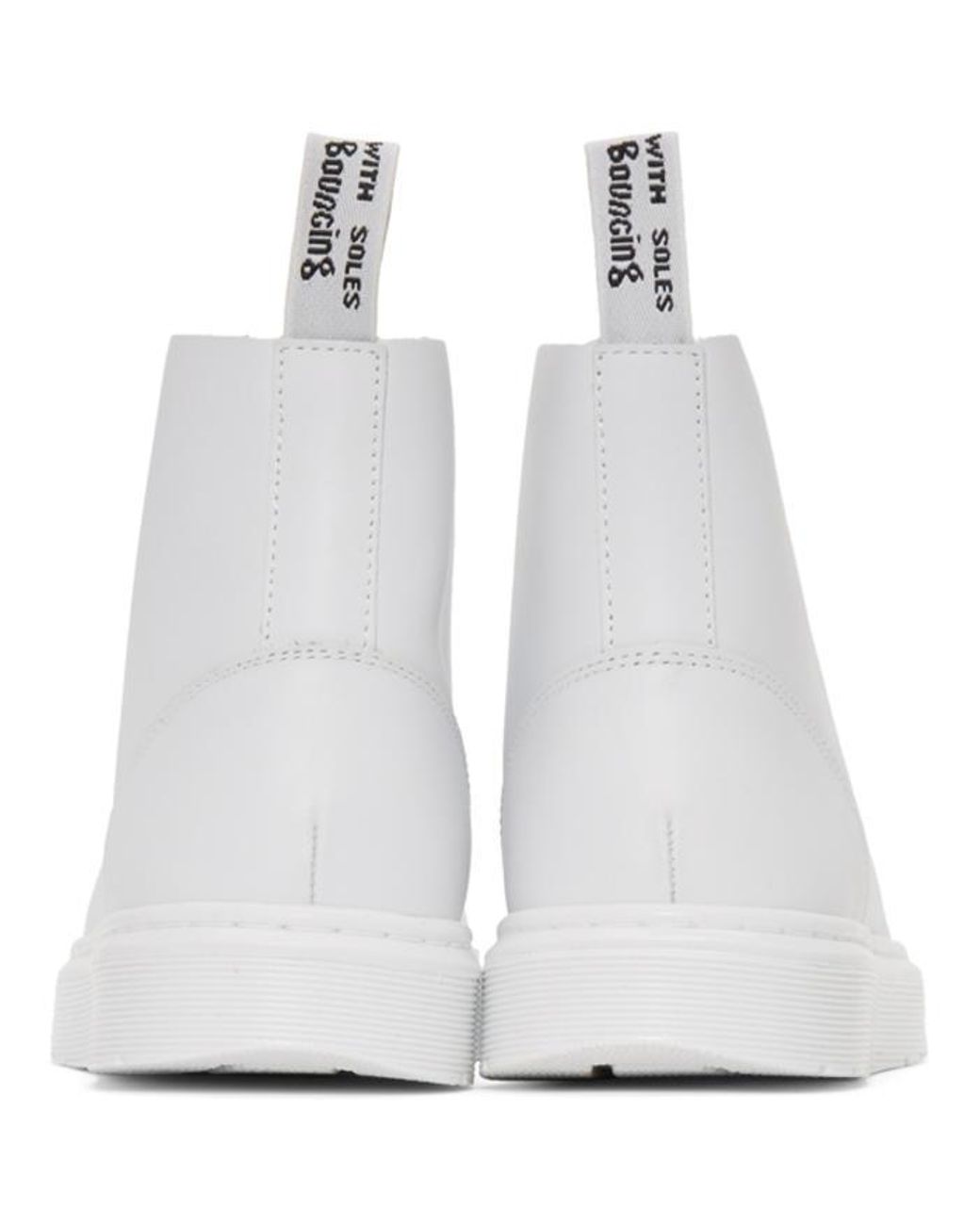 Dr. Martens Leather White Talib Boots for Men | Lyst