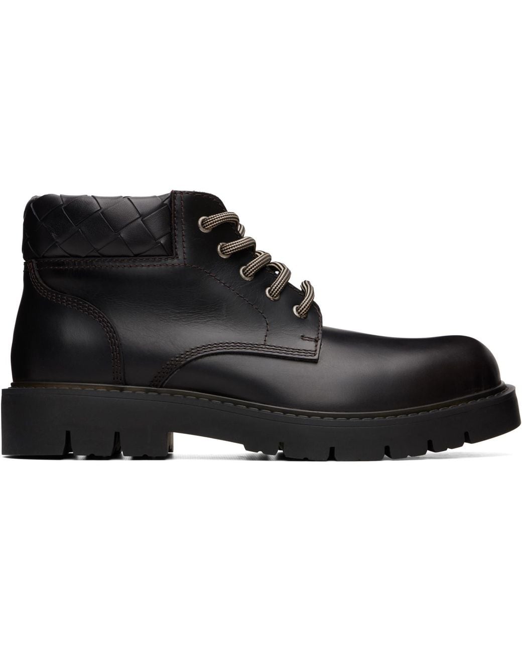 Bottega Veneta Black Haddock Cropped Boots for men
