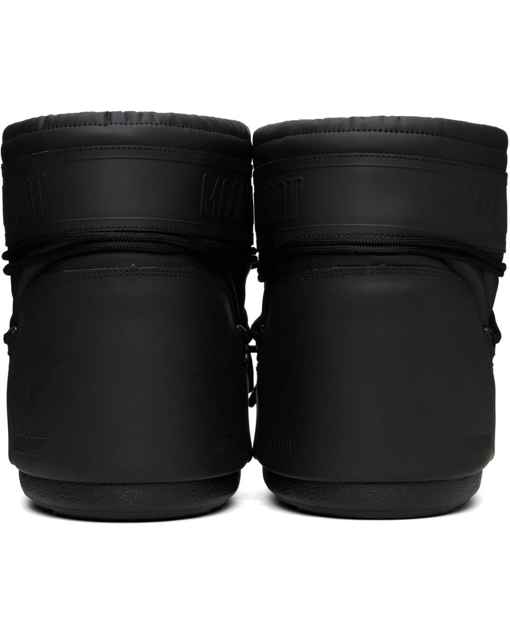 Moon Boot Black Icon Low Rubber Boots for men